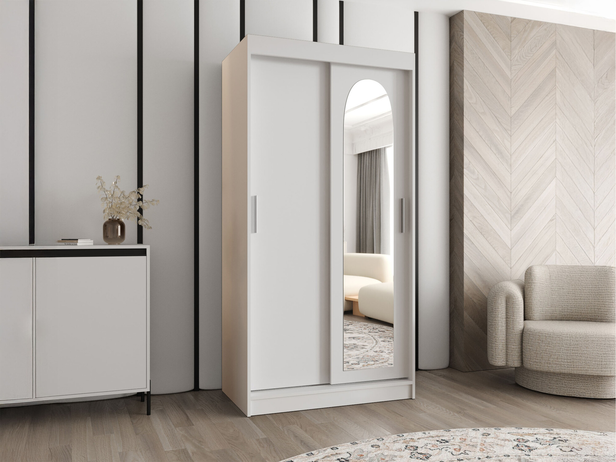 Garderobna omara Hartford 505 (Bela)