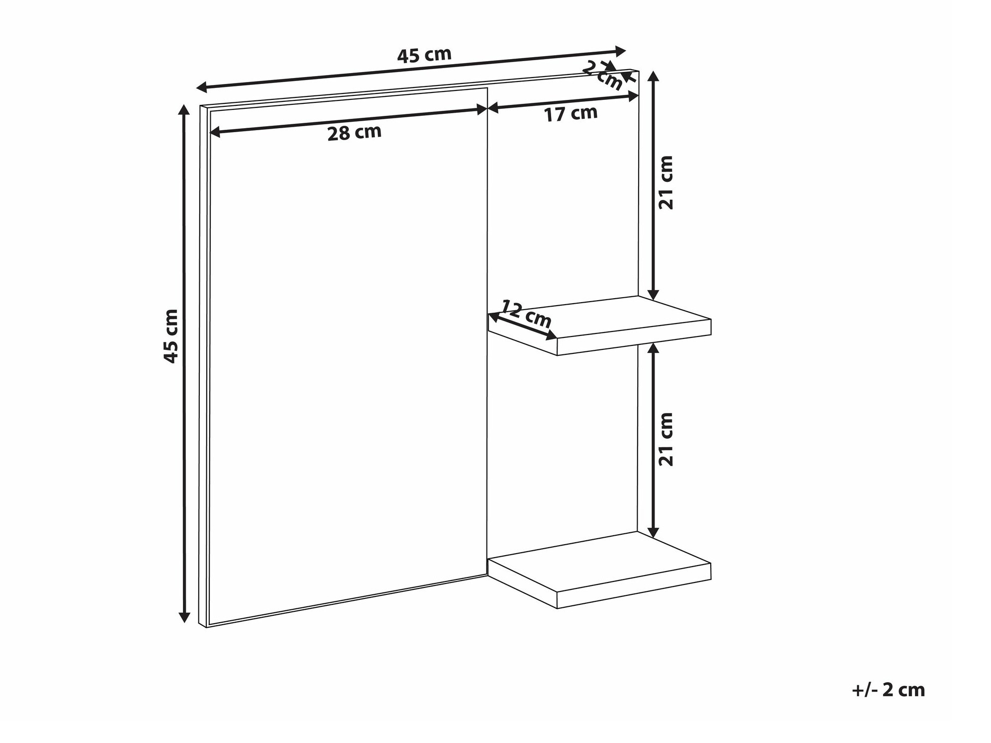 Kopalniško ogledalo Berwyn 2650 (Bela)
