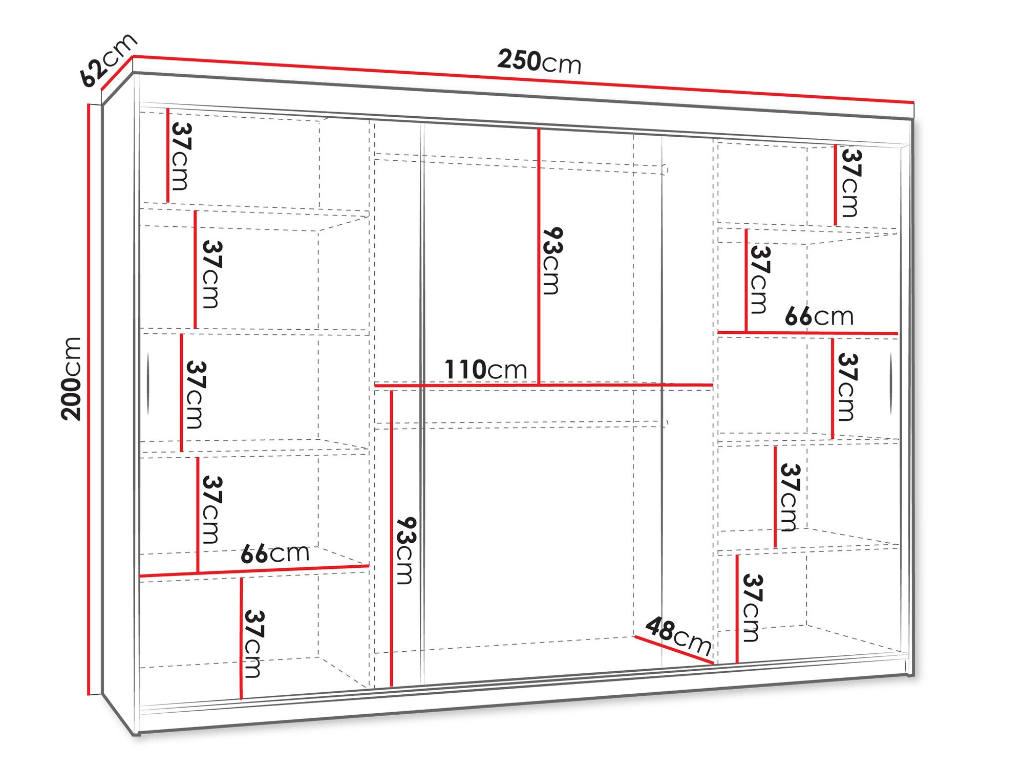 Garderobna omara Hartford 508 (Artisan hrast)