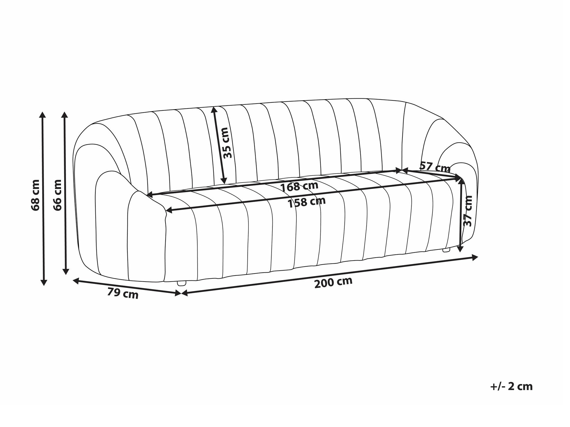 Kavč Berwyn 1270 (Bež)