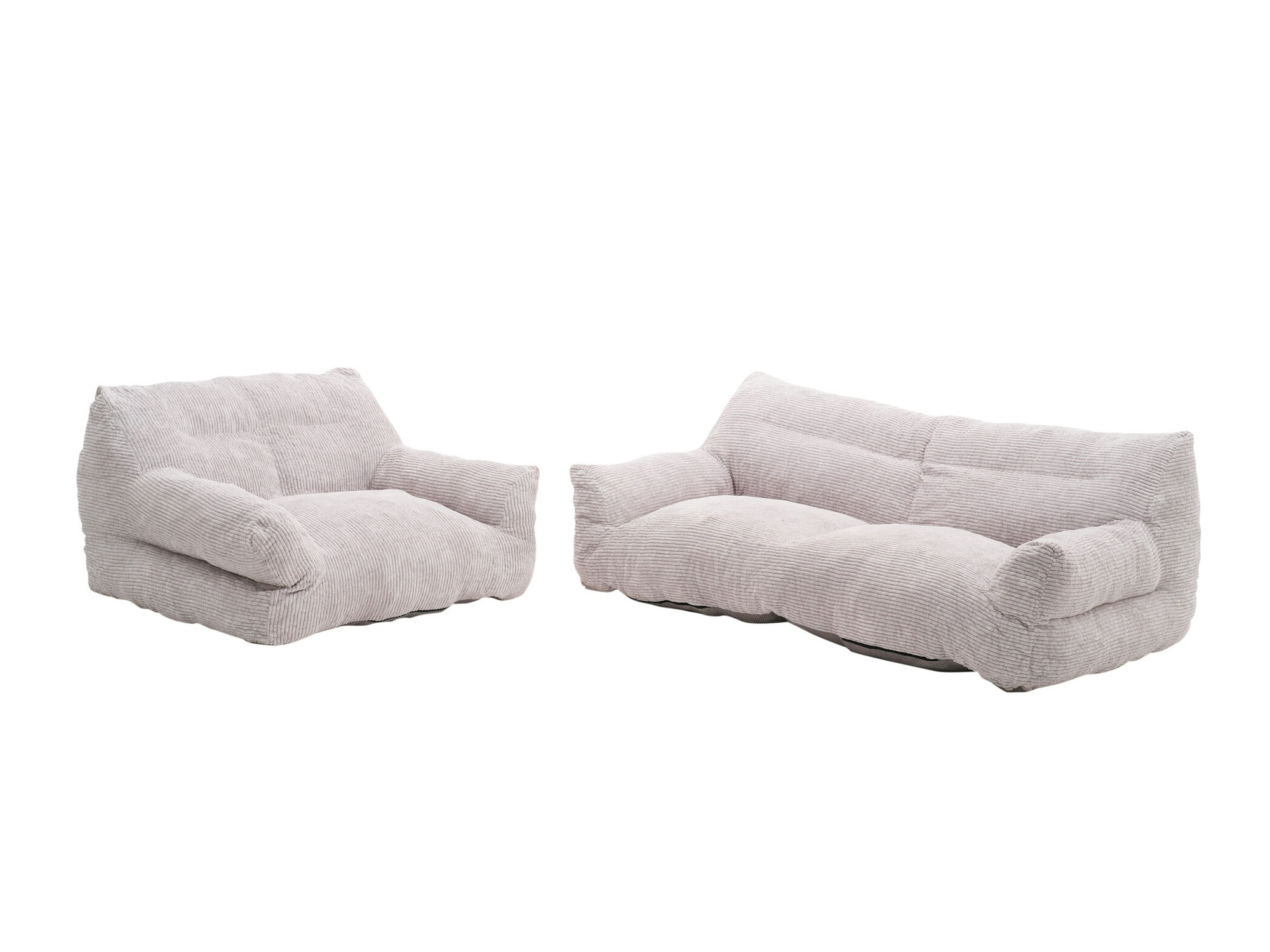 Sedežna vreča v obliki kavča Pasco 100 (Svetlo siva)