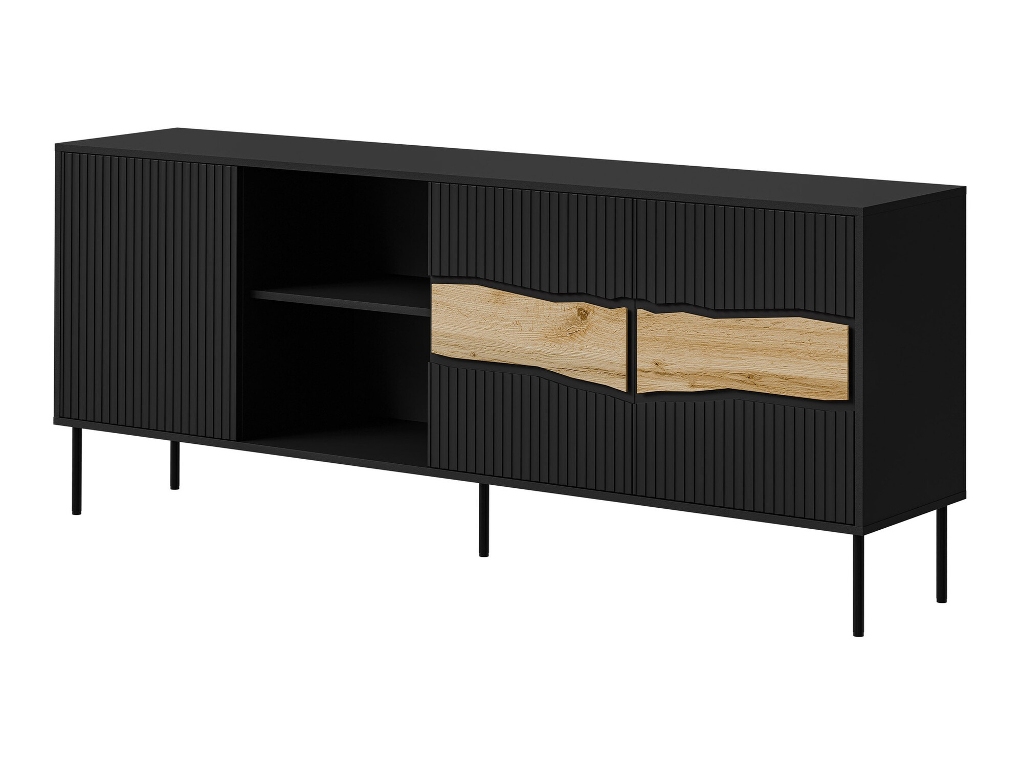 Omarica Monevare 101 (Črna + Wotan hrast)