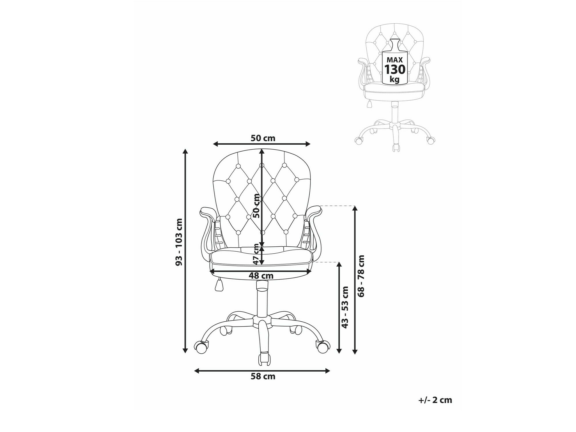 Pisarniški stol Berwyn 336 (Roza)