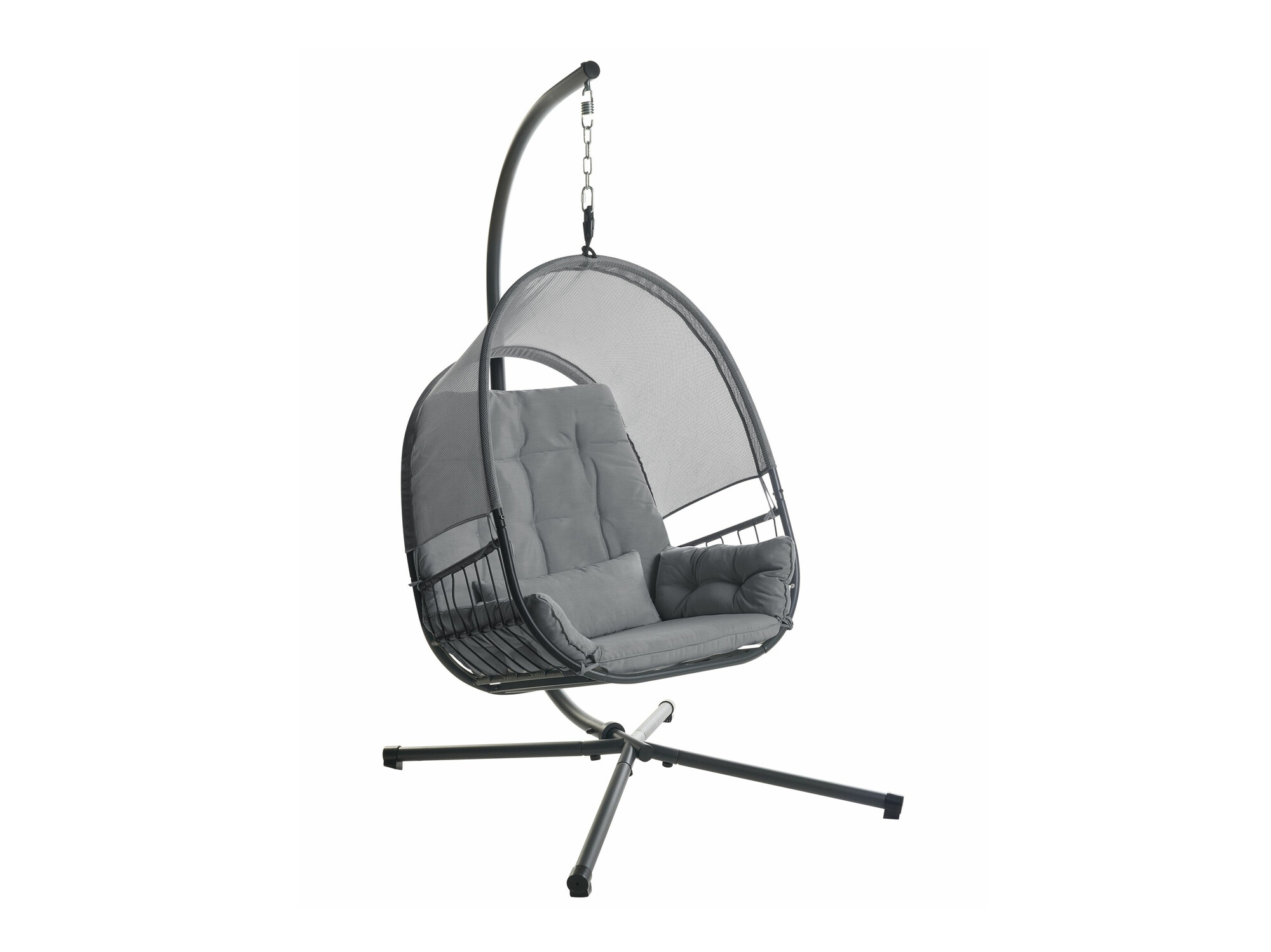 Viseči stol Berwyn 2655 (Temno siva)