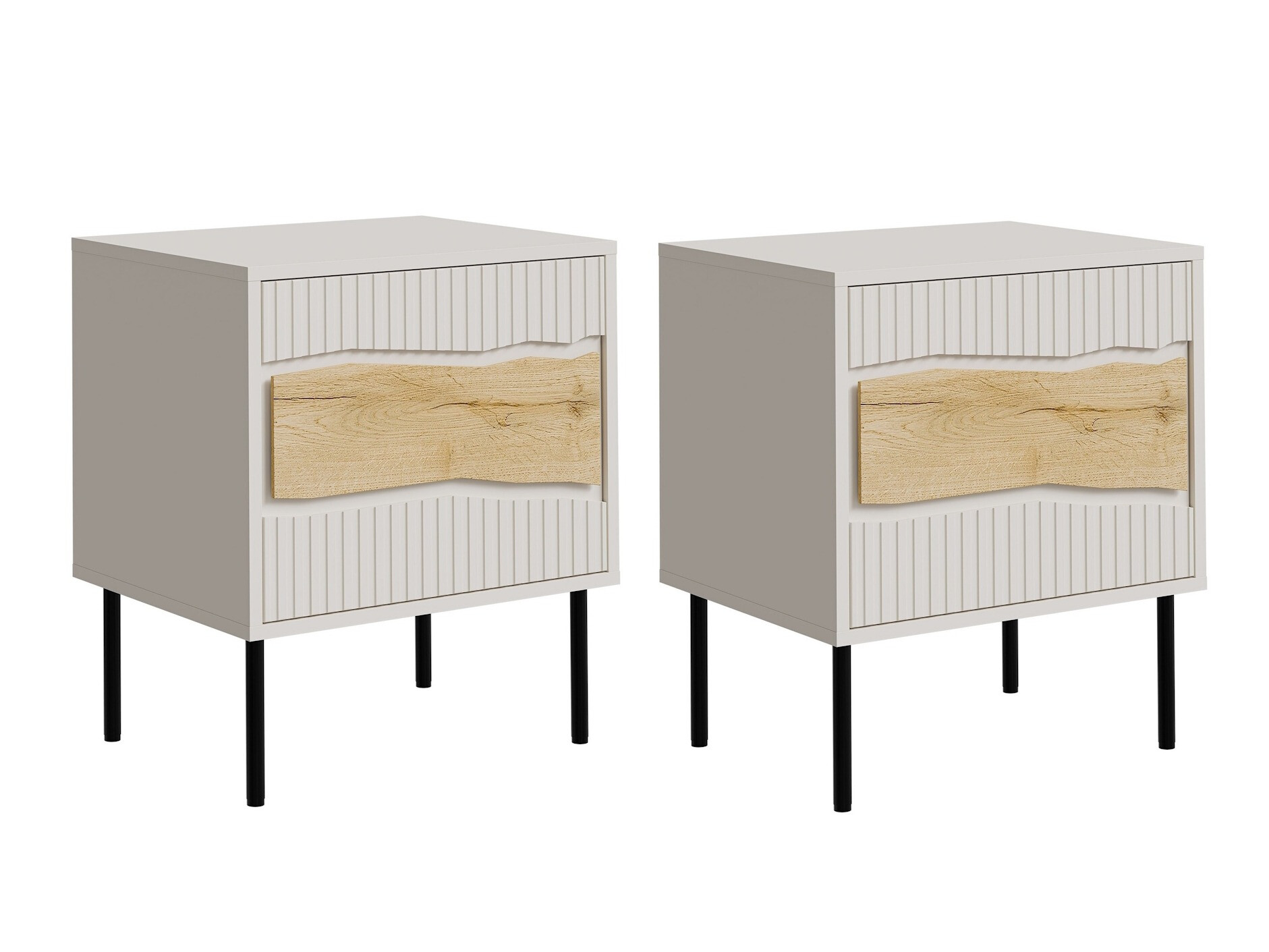 Komplet nočnih omaric Monevare 104 (Wotan hrast + Kašmir)