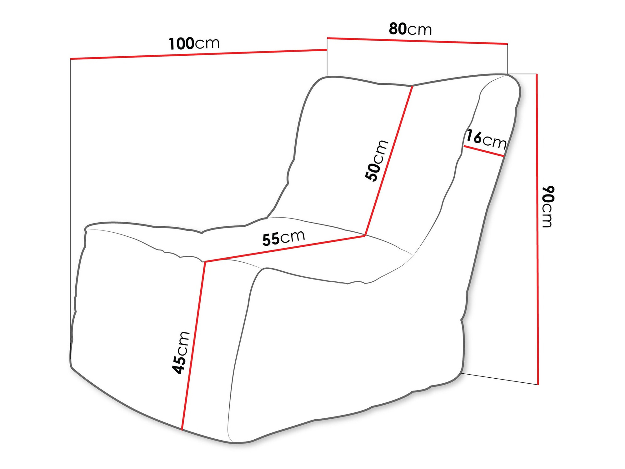 Sedežna vreča Rockford 102 (Poso 27)