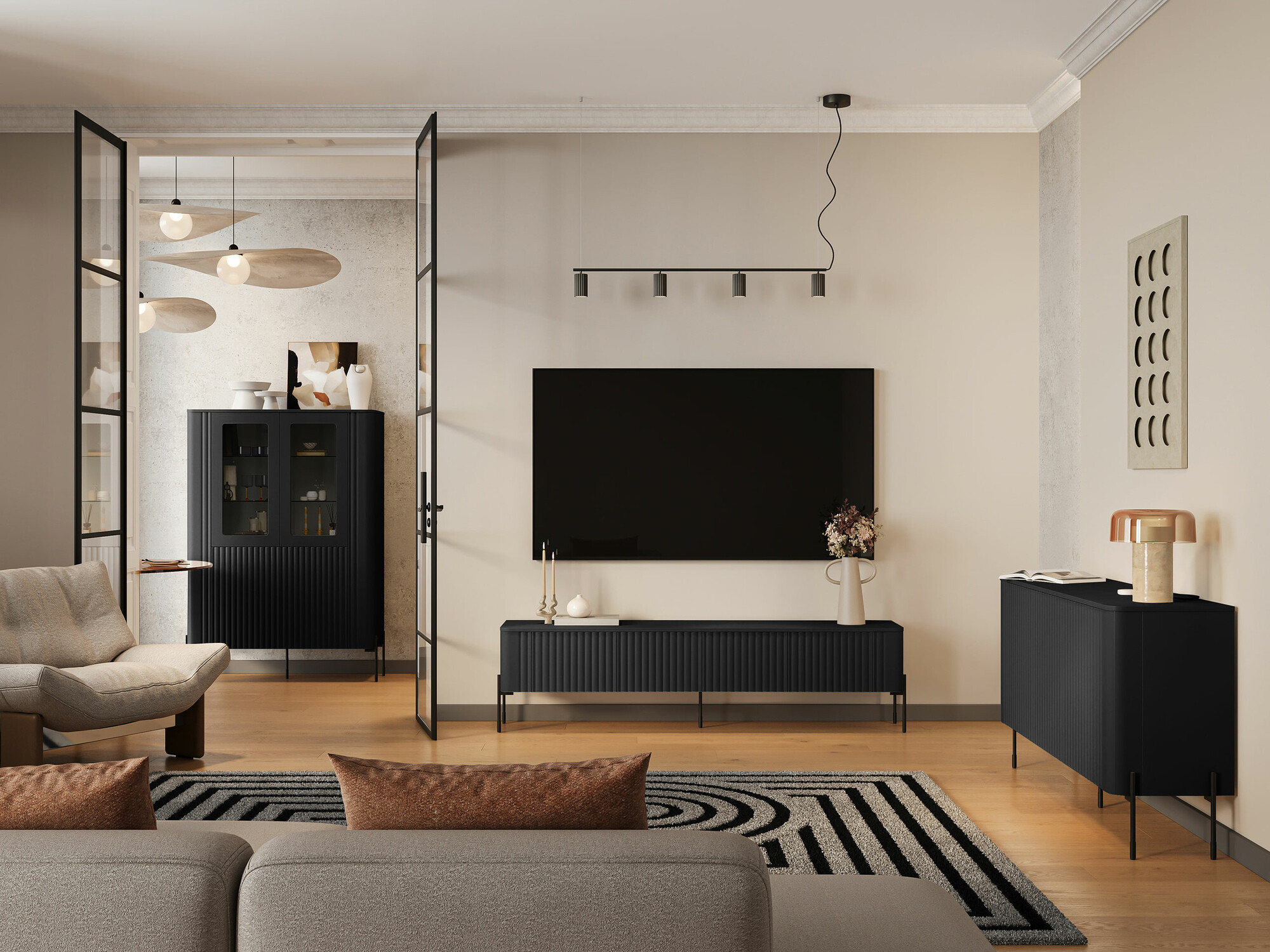 TV-omarica Mavnue 102 (Črna)