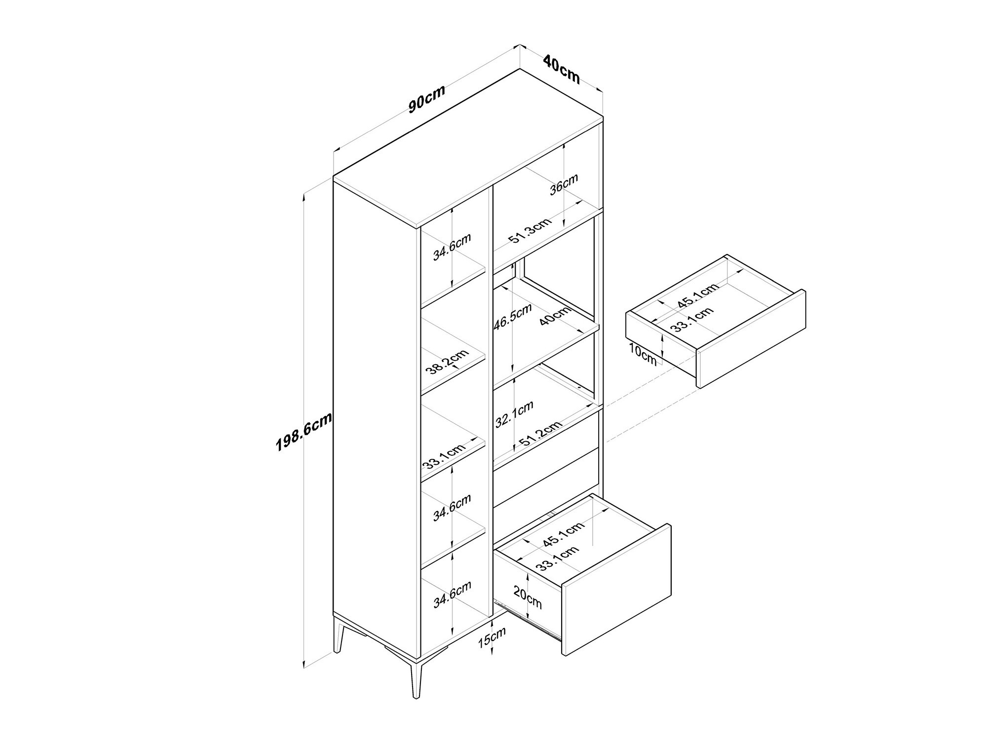 Večnamensko pohištvo Kailua 2490