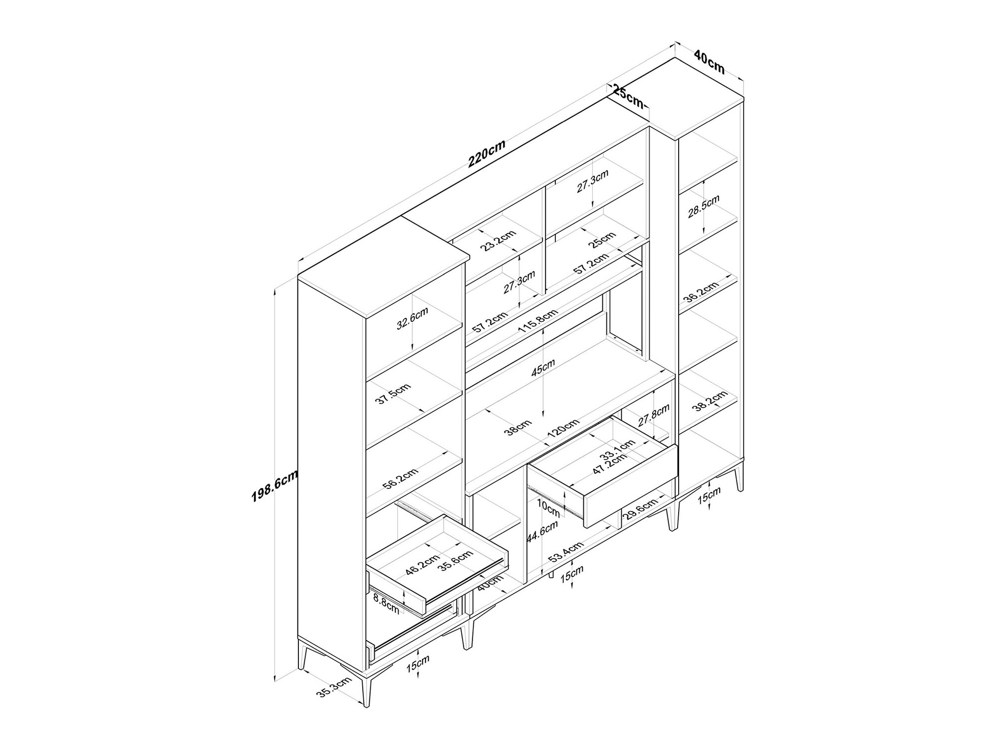 Večnamensko pohištvo Kailua 2498