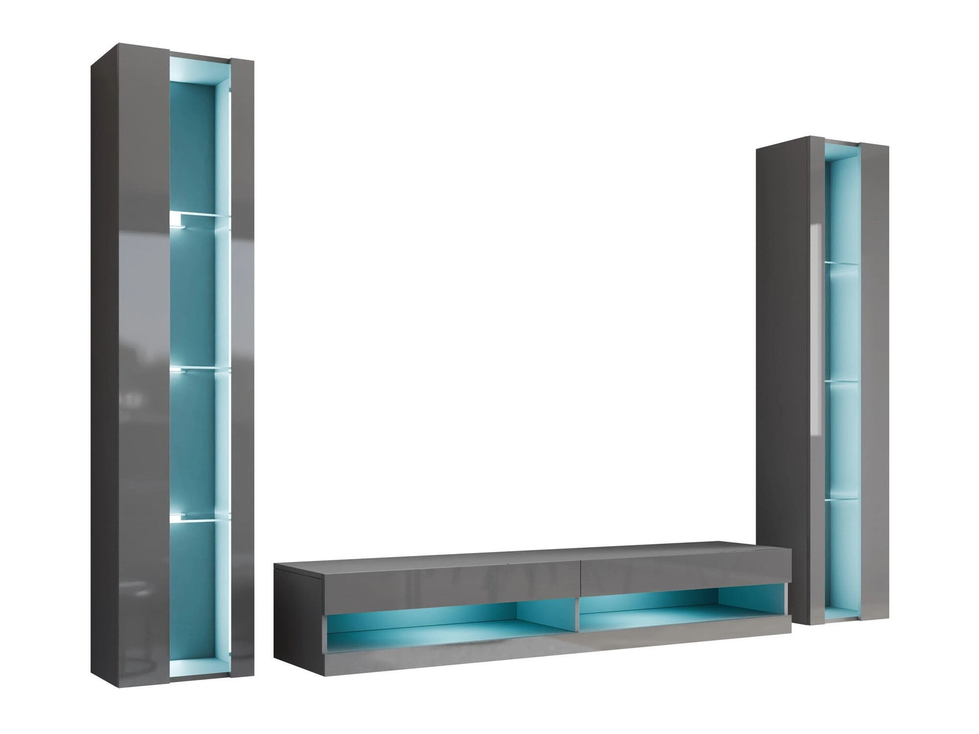 Dnevni prostor Venenou 112 (Siva + Sijaj siva)