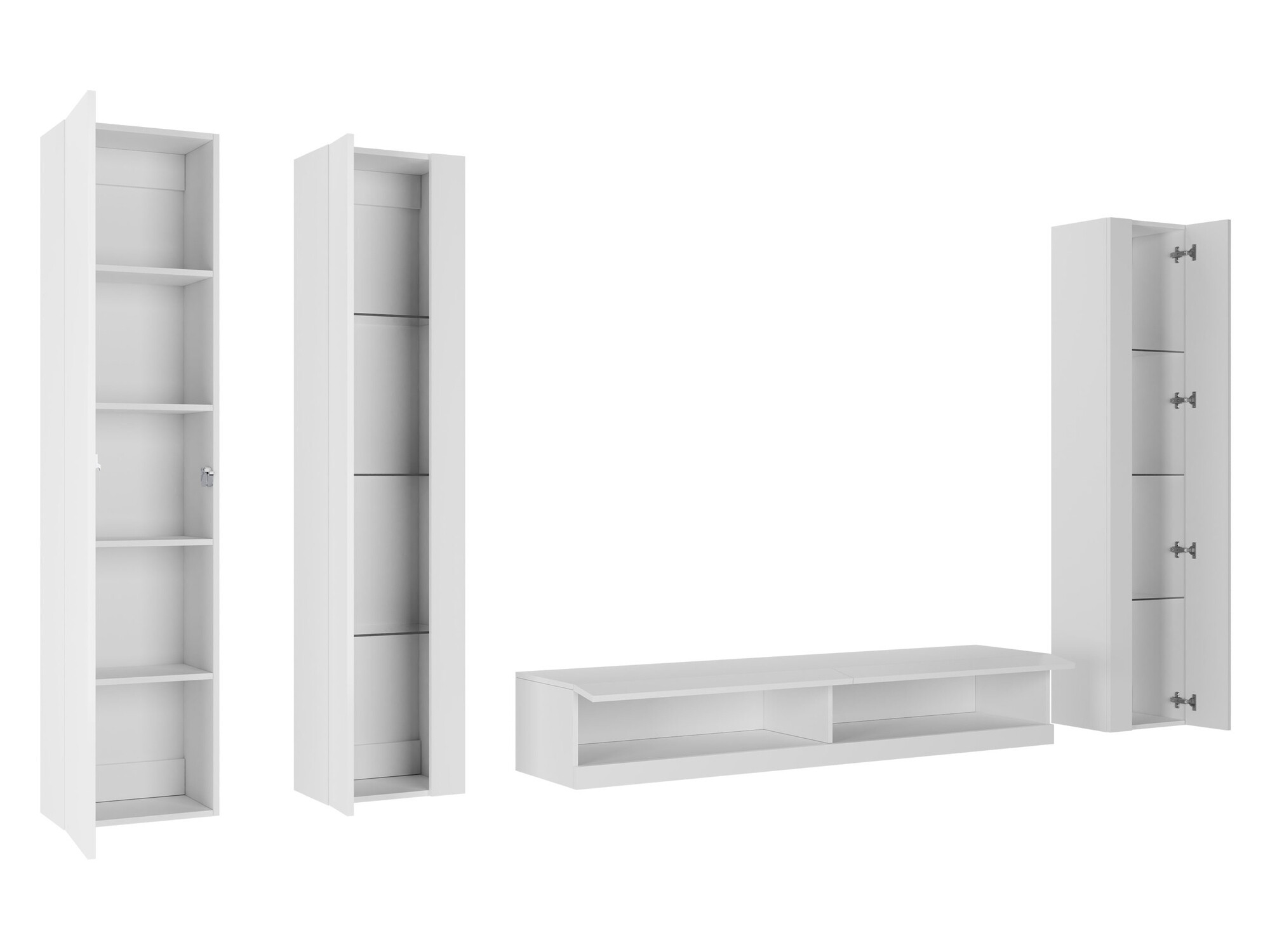 Dnevni prostor Venenou 116 (Bela + Sijaj bela)