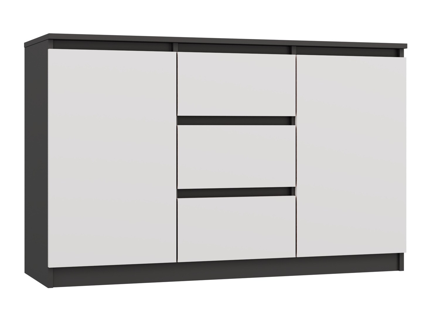 Komoda Elbvelu 112 (Bela + Antracit)