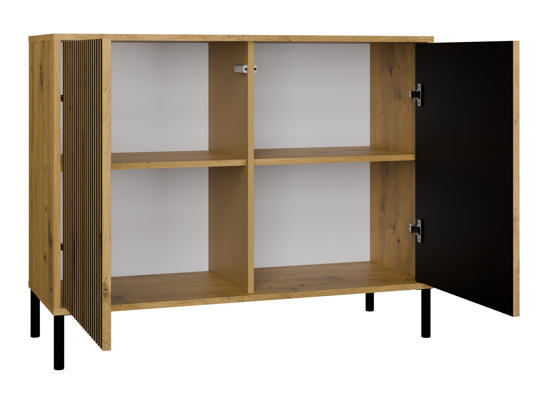 Omarica Orlsone 108 (Črna + Artisan hrast)