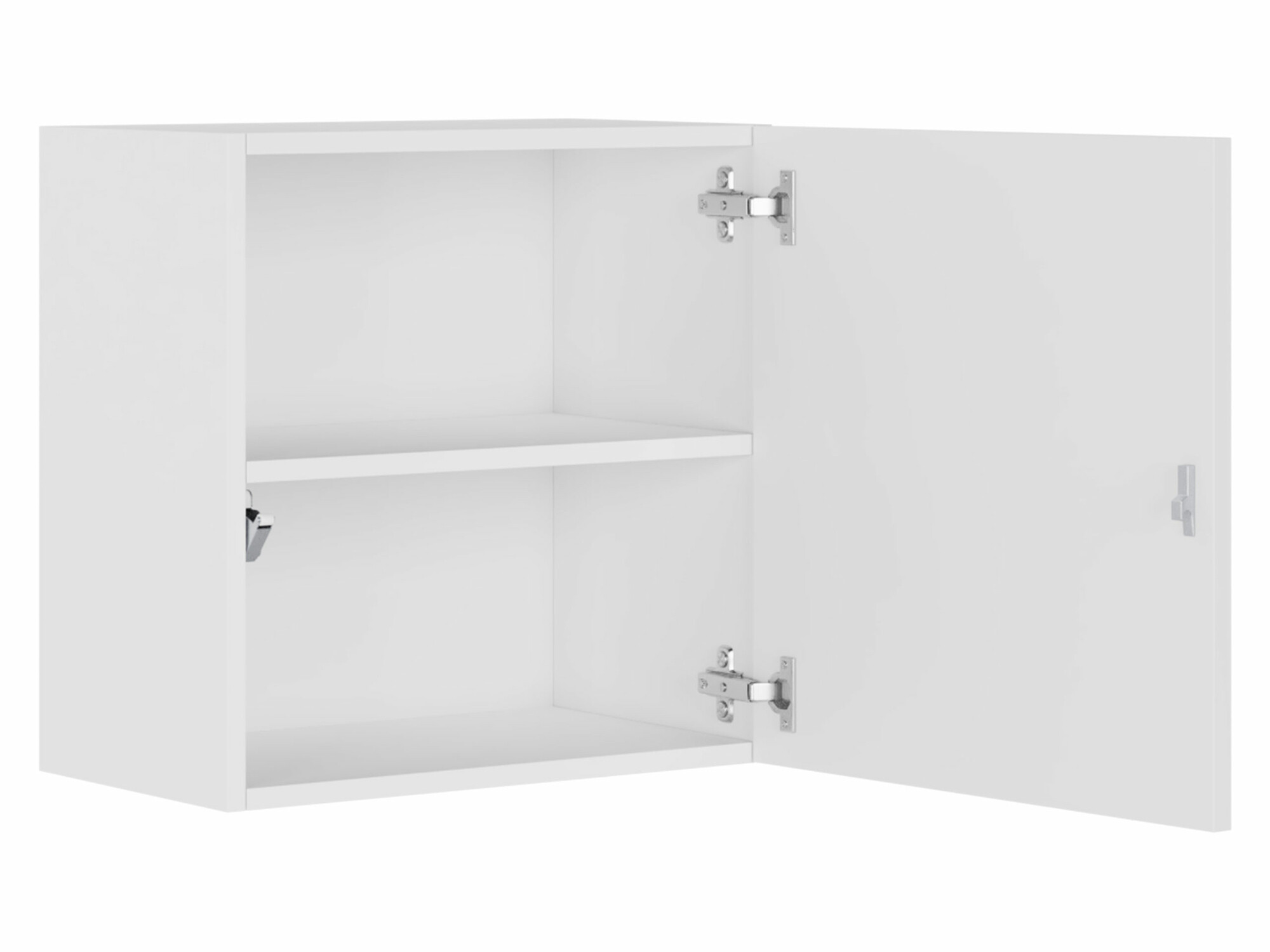 Stenska omarica Vilrin I (Bela + Sijaj bela)