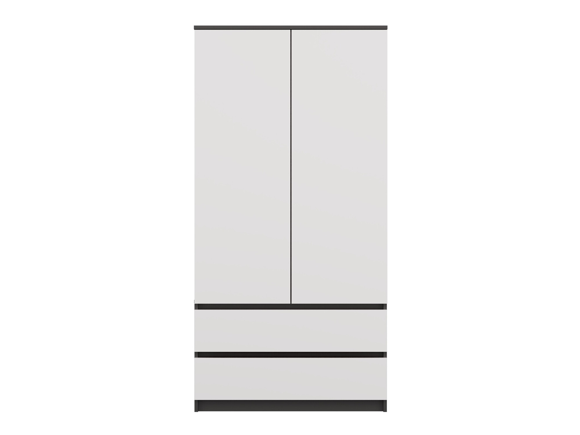 Garderobna omara Elbvelu 116 (Bela + Antracit)