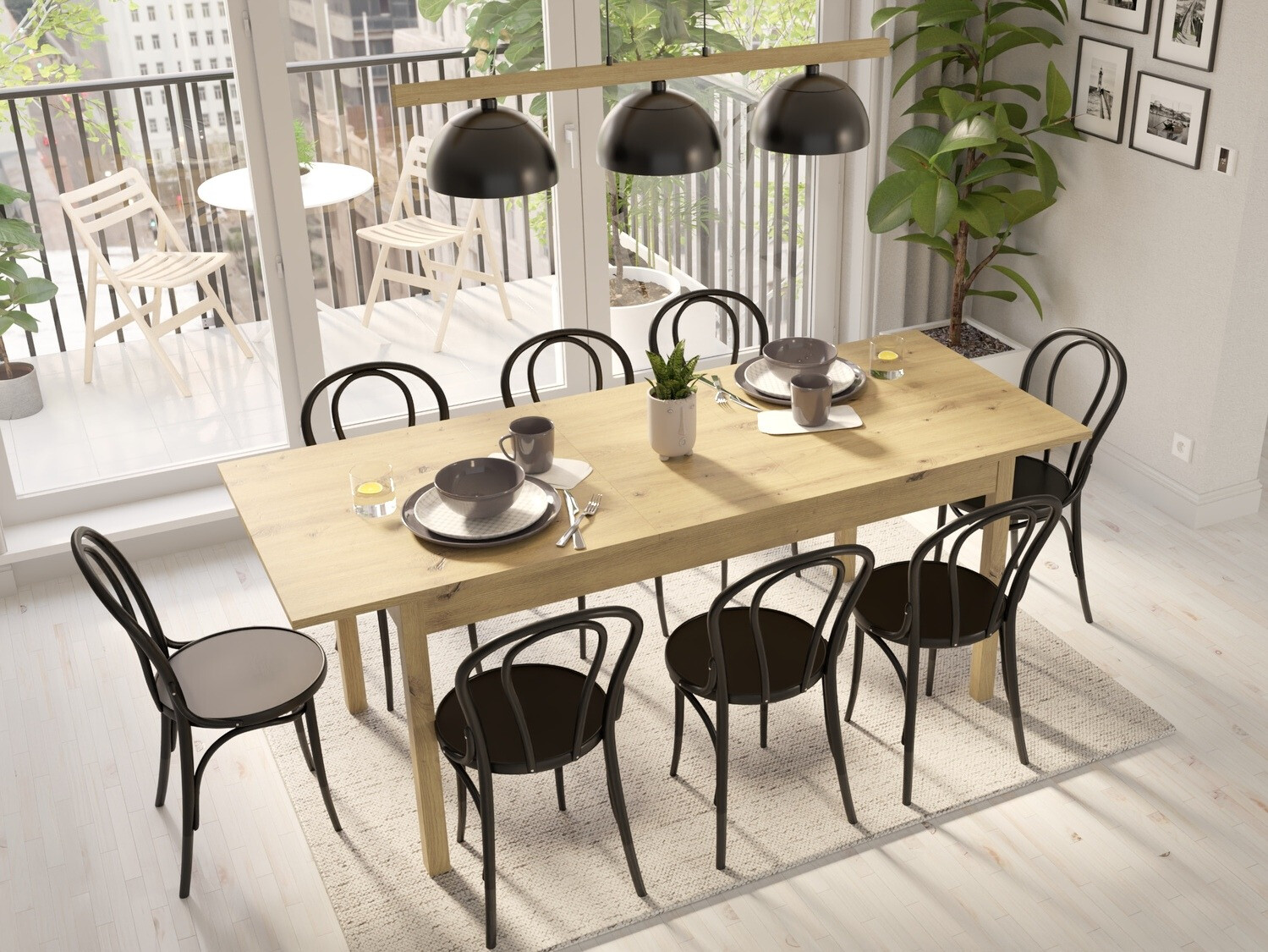 Miza Bristol 221 (Artisan hrast)