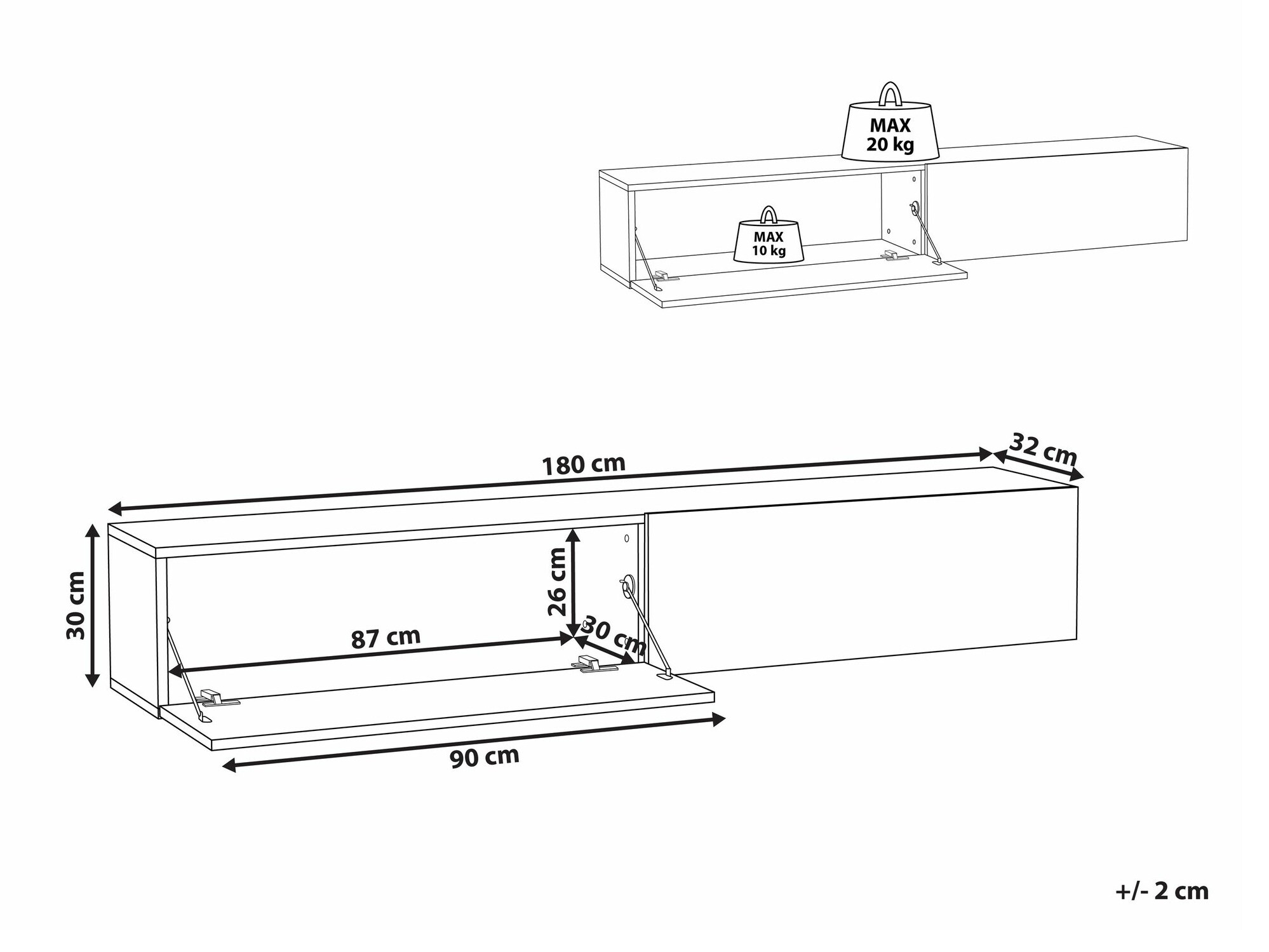 TV-omarica Berwyn 2664 (Rjava)