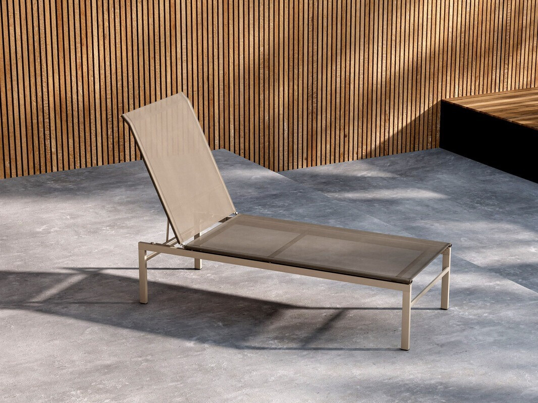 Vrtni ležalnik Dallas 4834 (Bež + Svetlo rjava)