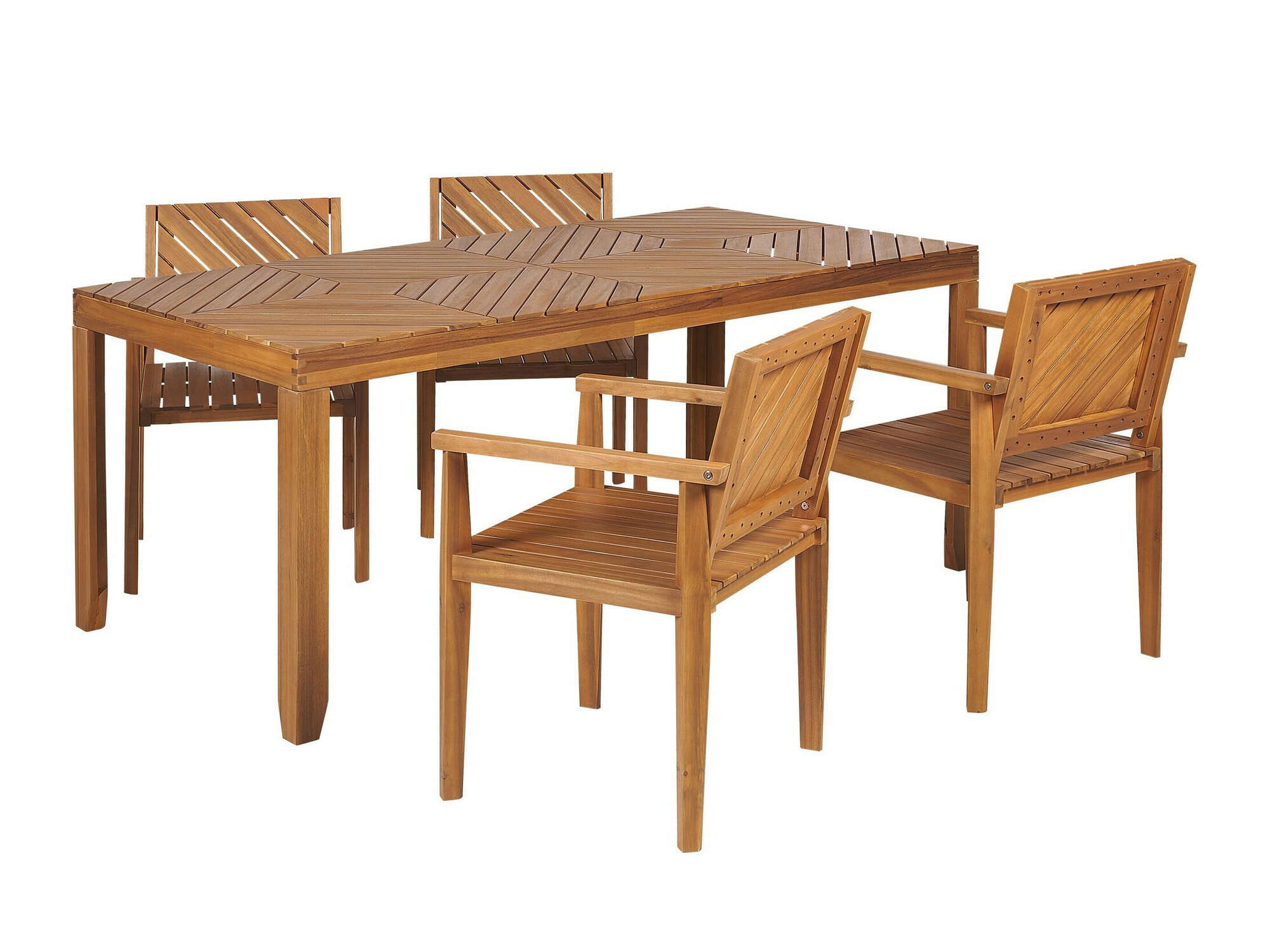 Komplet mize in stolov Camenou 108