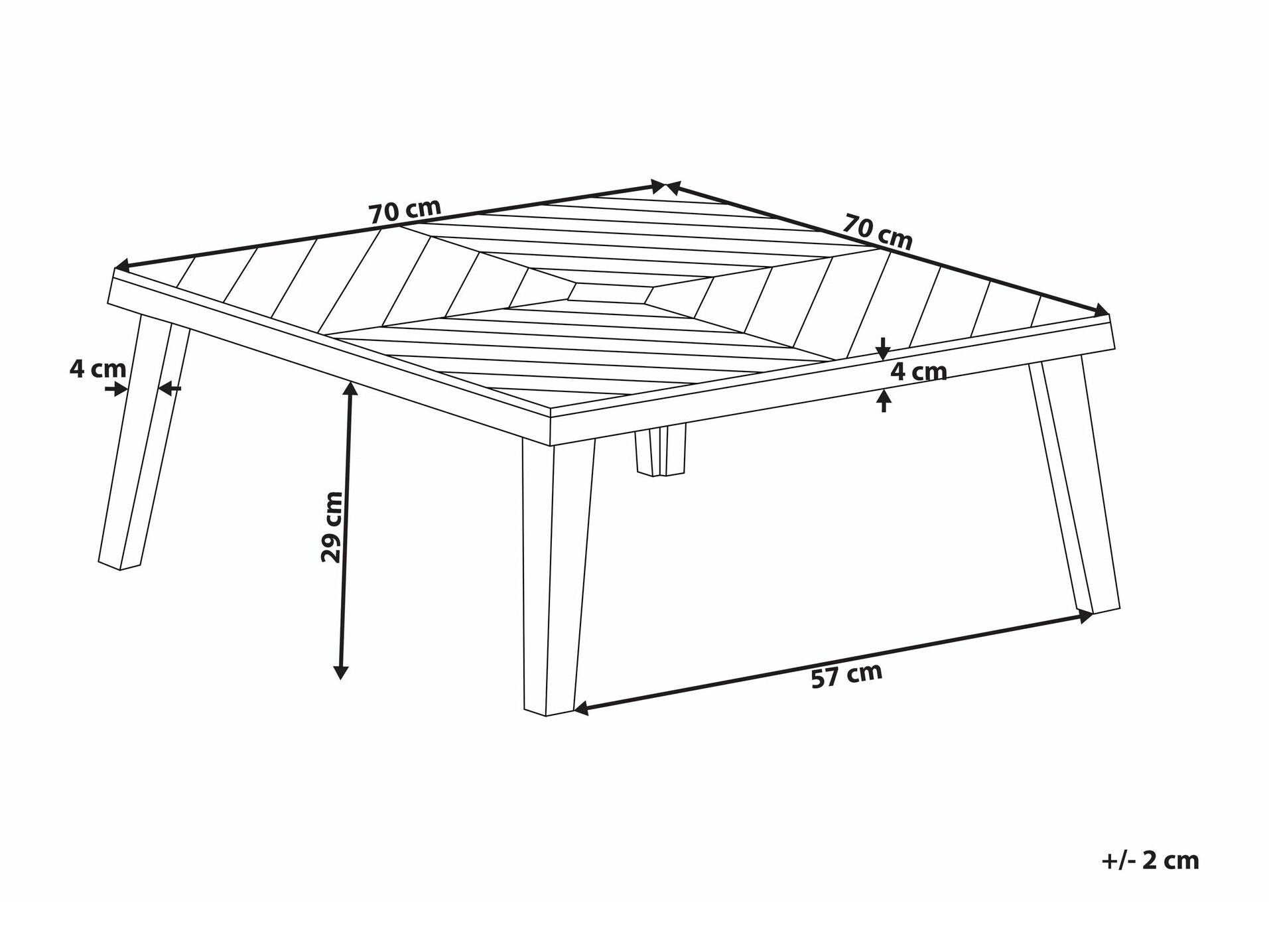 Vrtna mizica Camenou 102