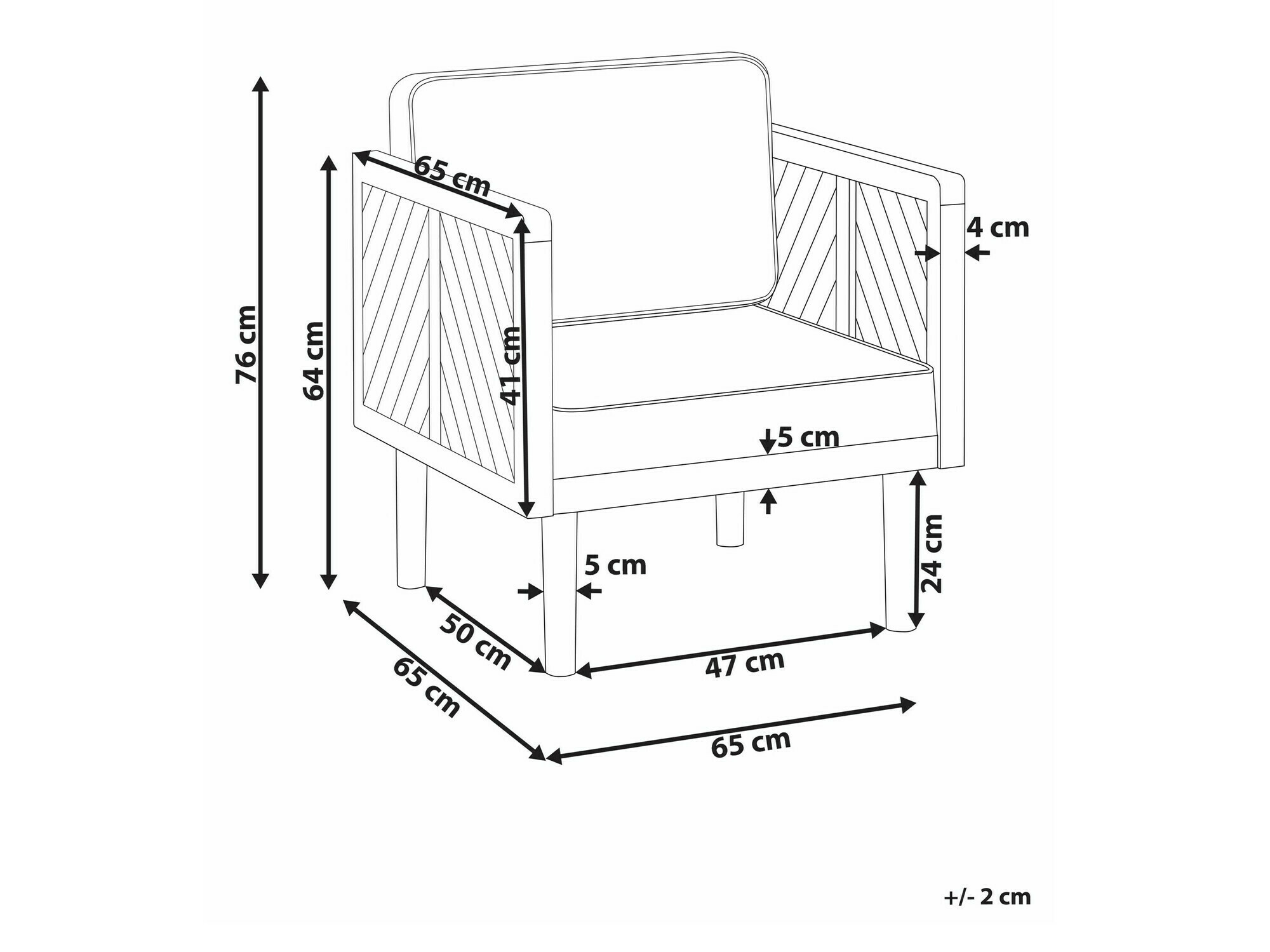 Vrtni fotelj Camenou 105