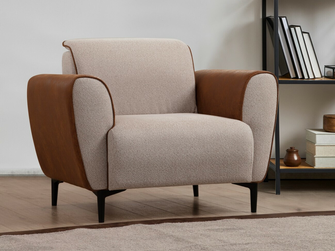 Fotelj Altadena 603 (Rjava + Bež)