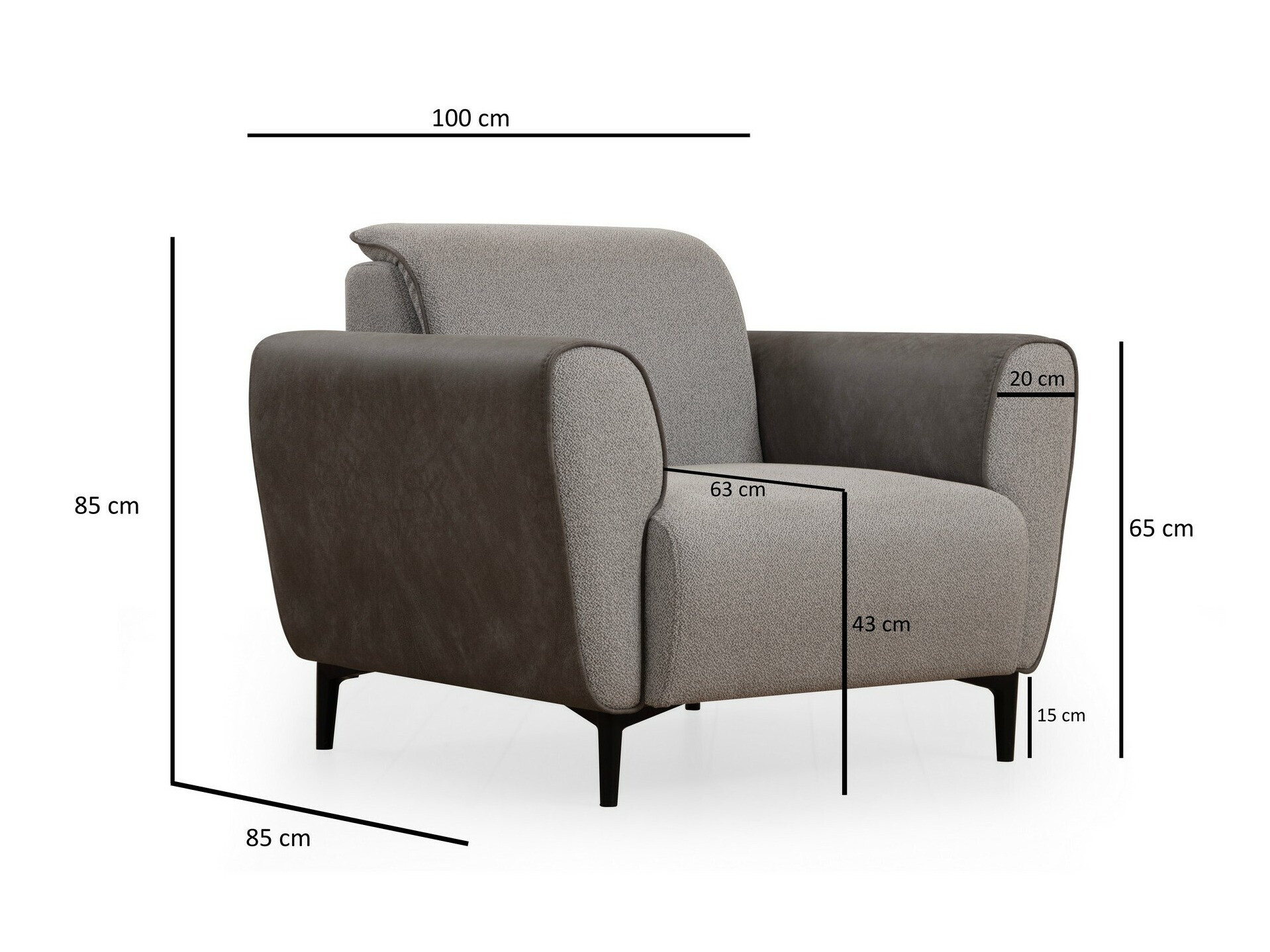 Fotelj Altadena 603 (Rjava + Bež)