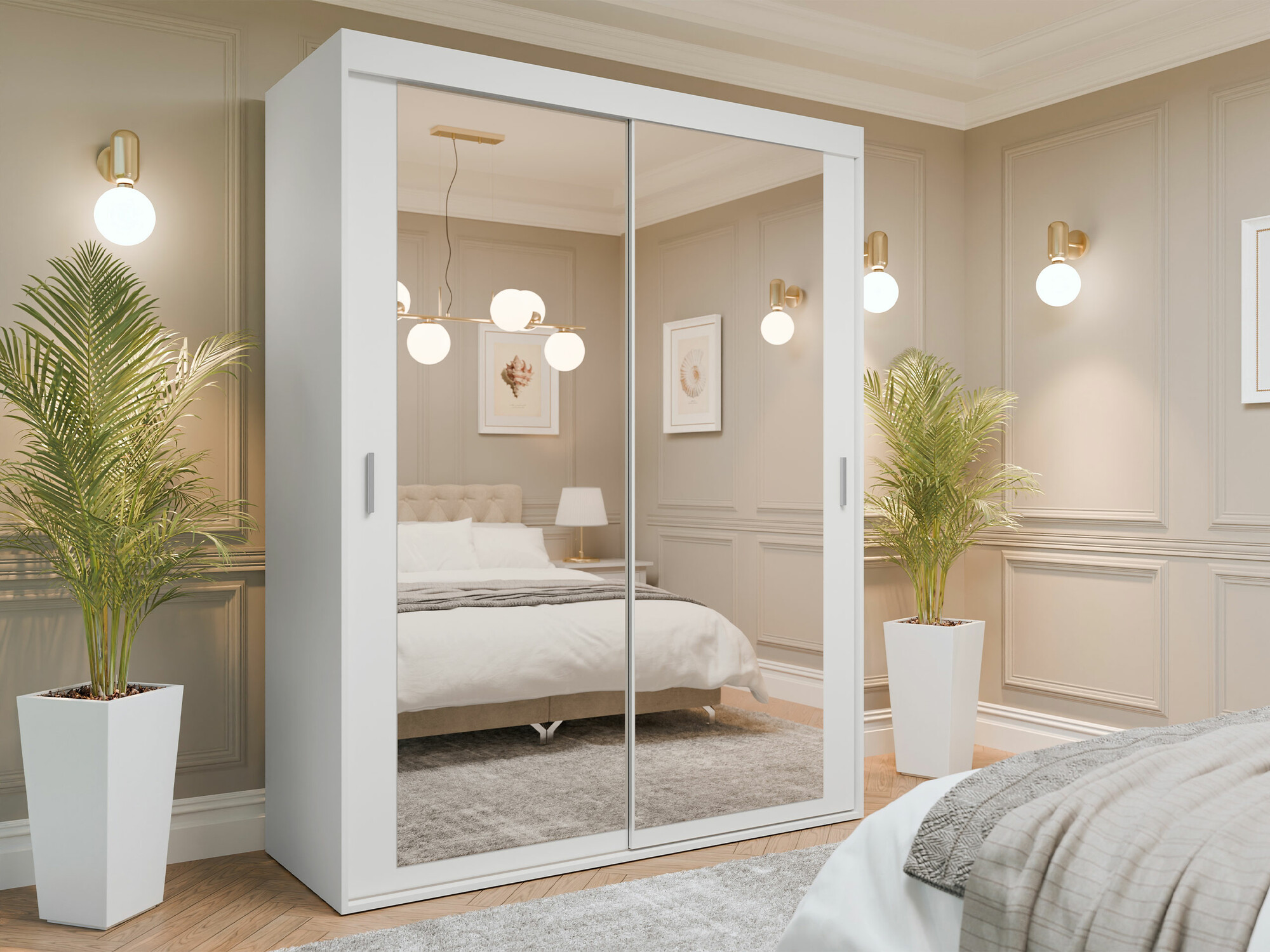 Garderobna omara Cosmes (Bela)