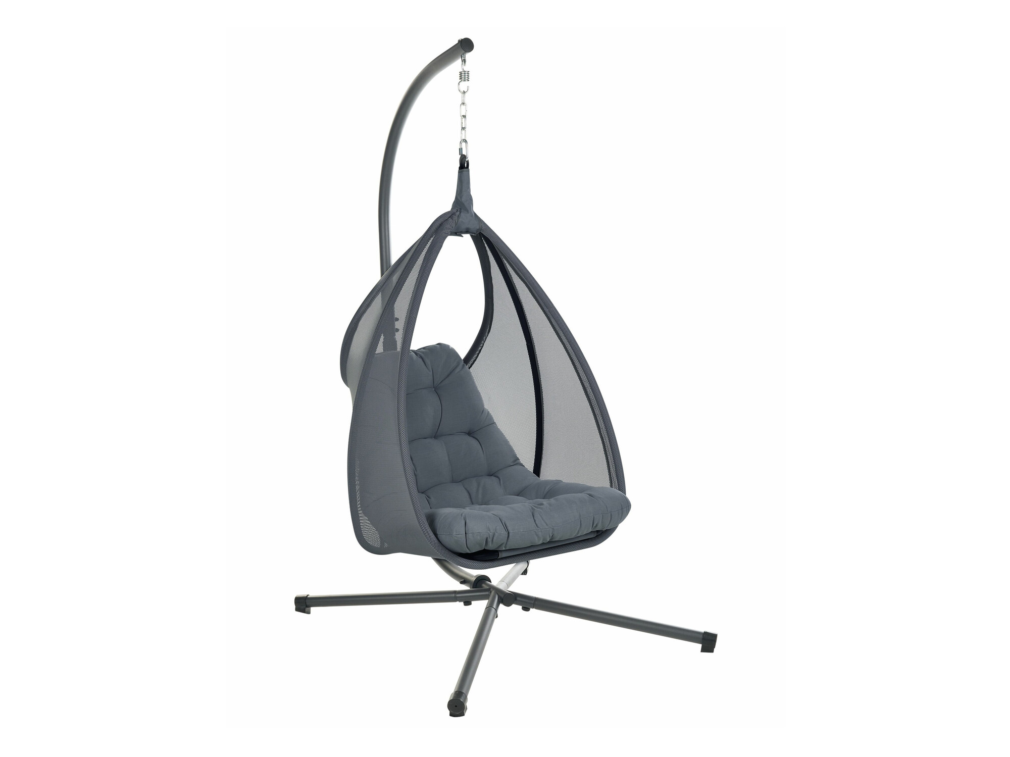 Viseči stol Berwyn 2669 (Temno siva)