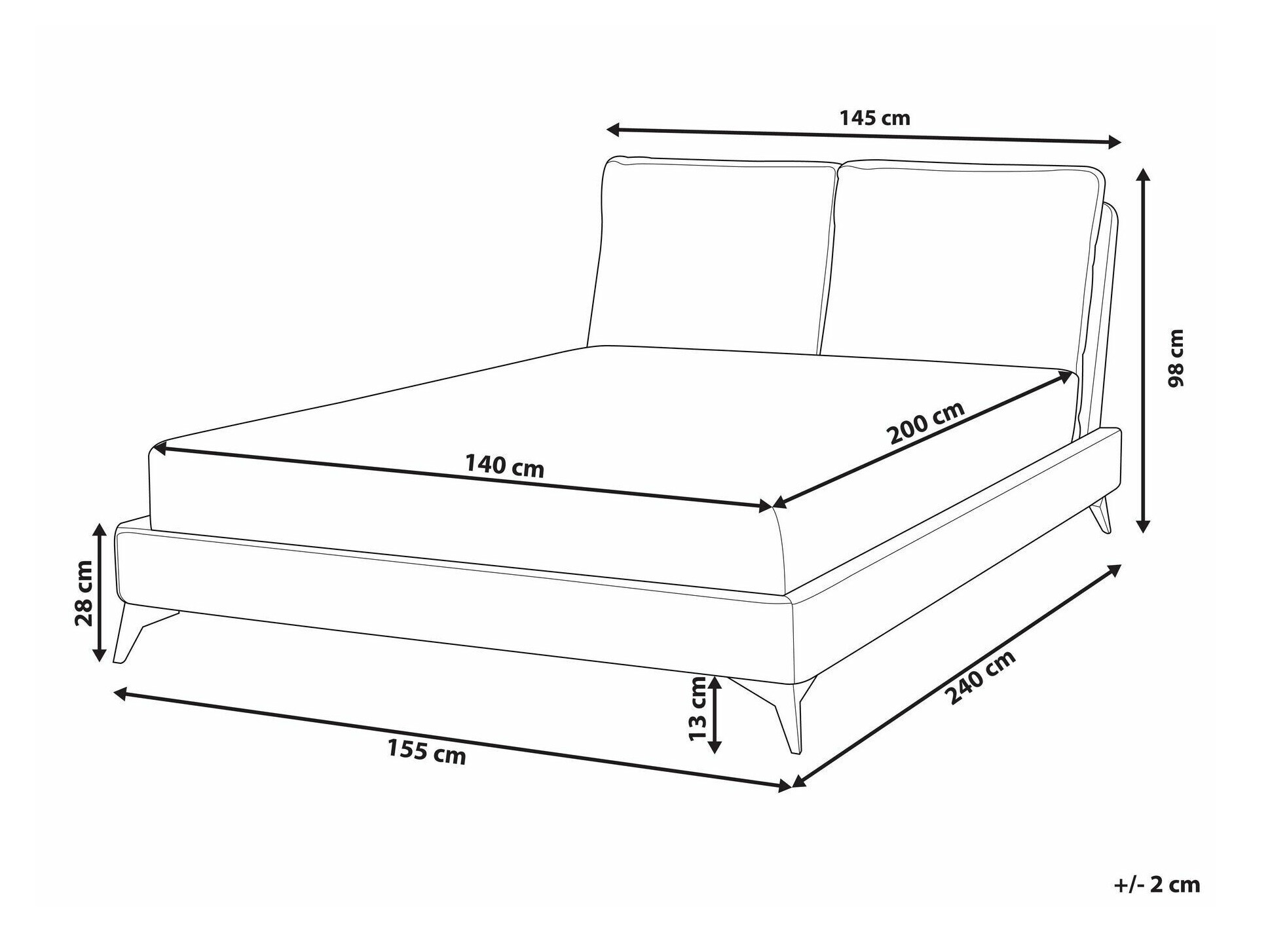 Postelja Berwyn 422 (Bela)
