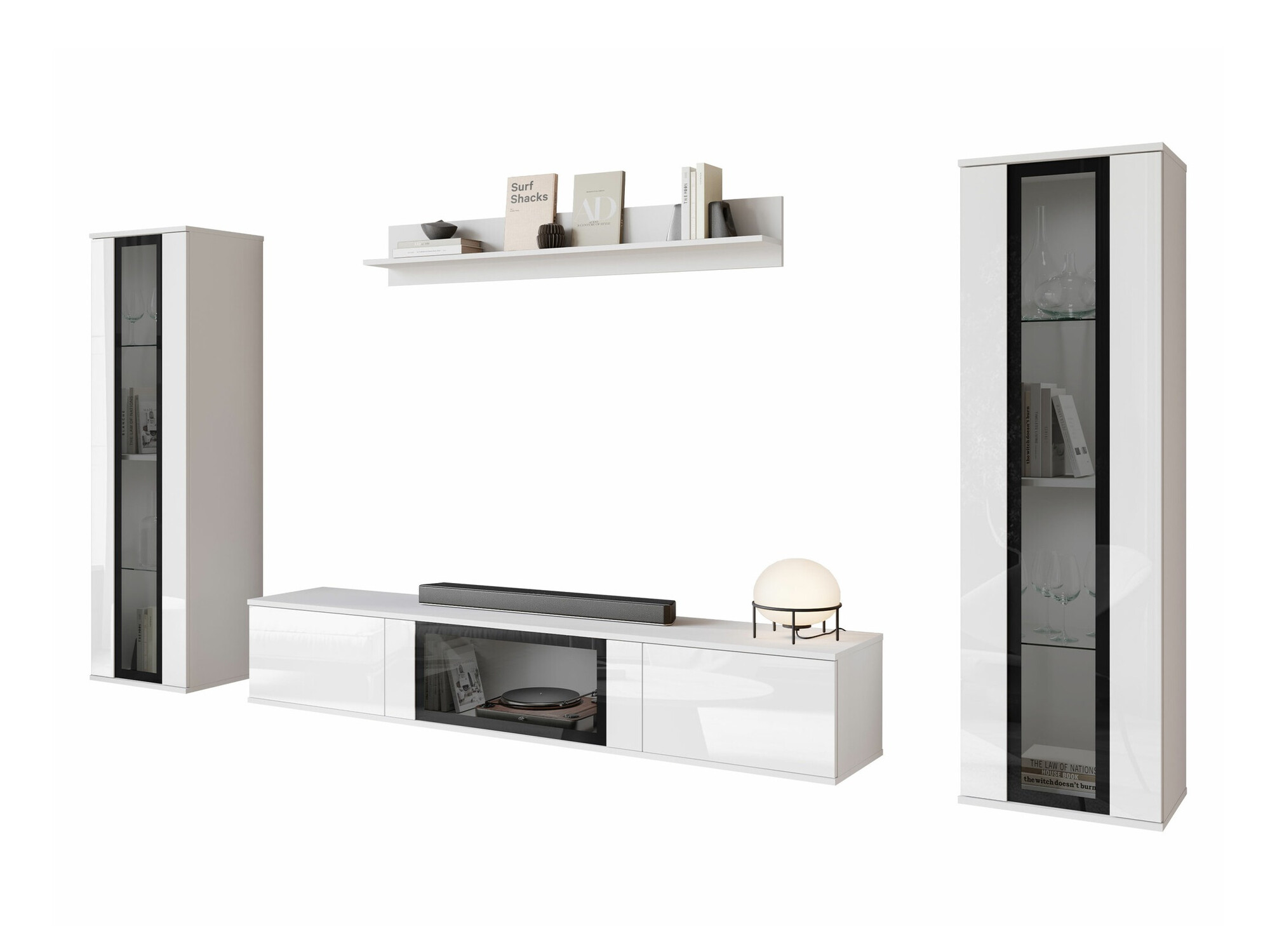 Dnevni prostor Torcame 103 (Bela + Sijaj bela)