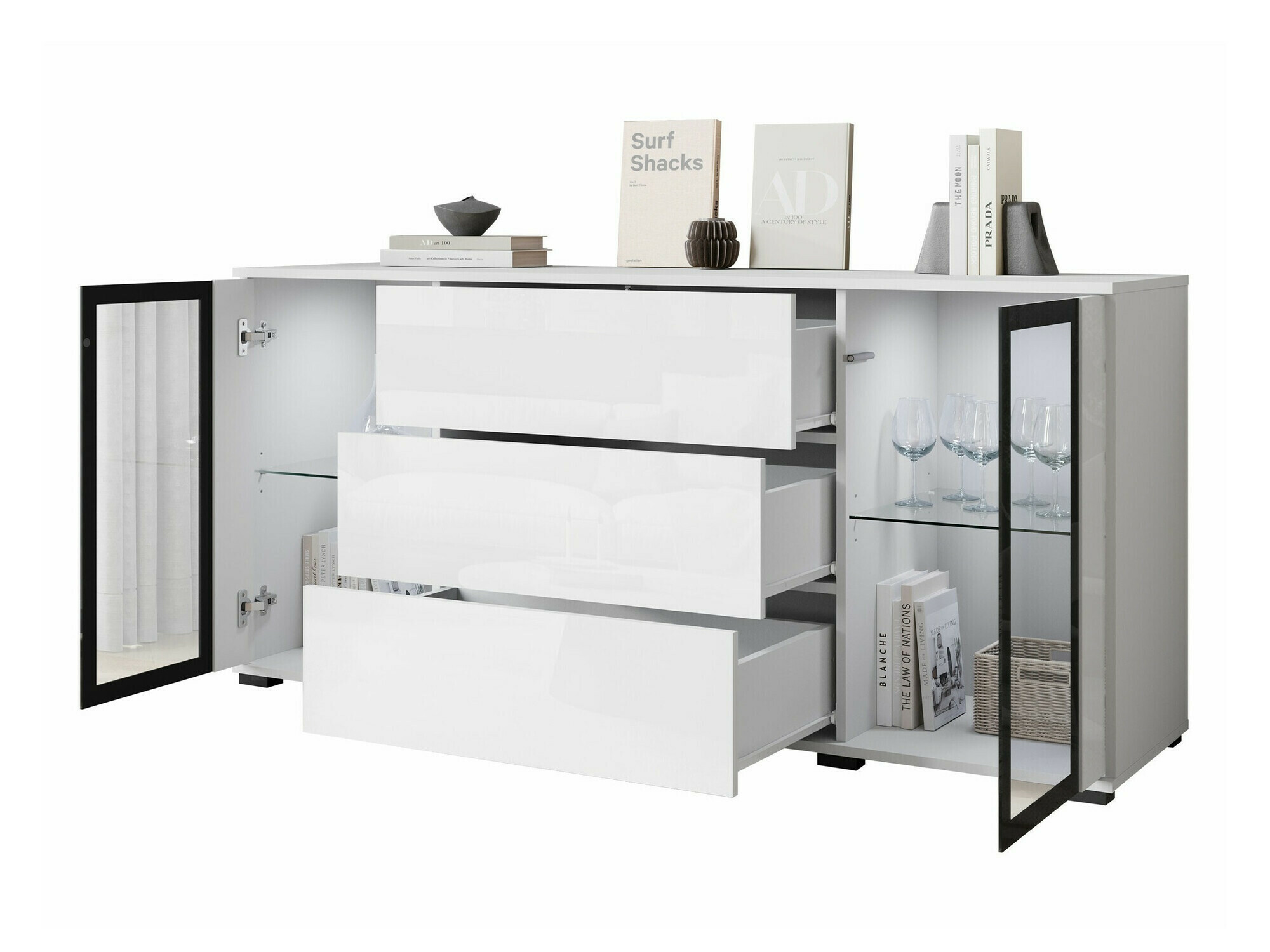 Komoda Torcame 101 (Črna)