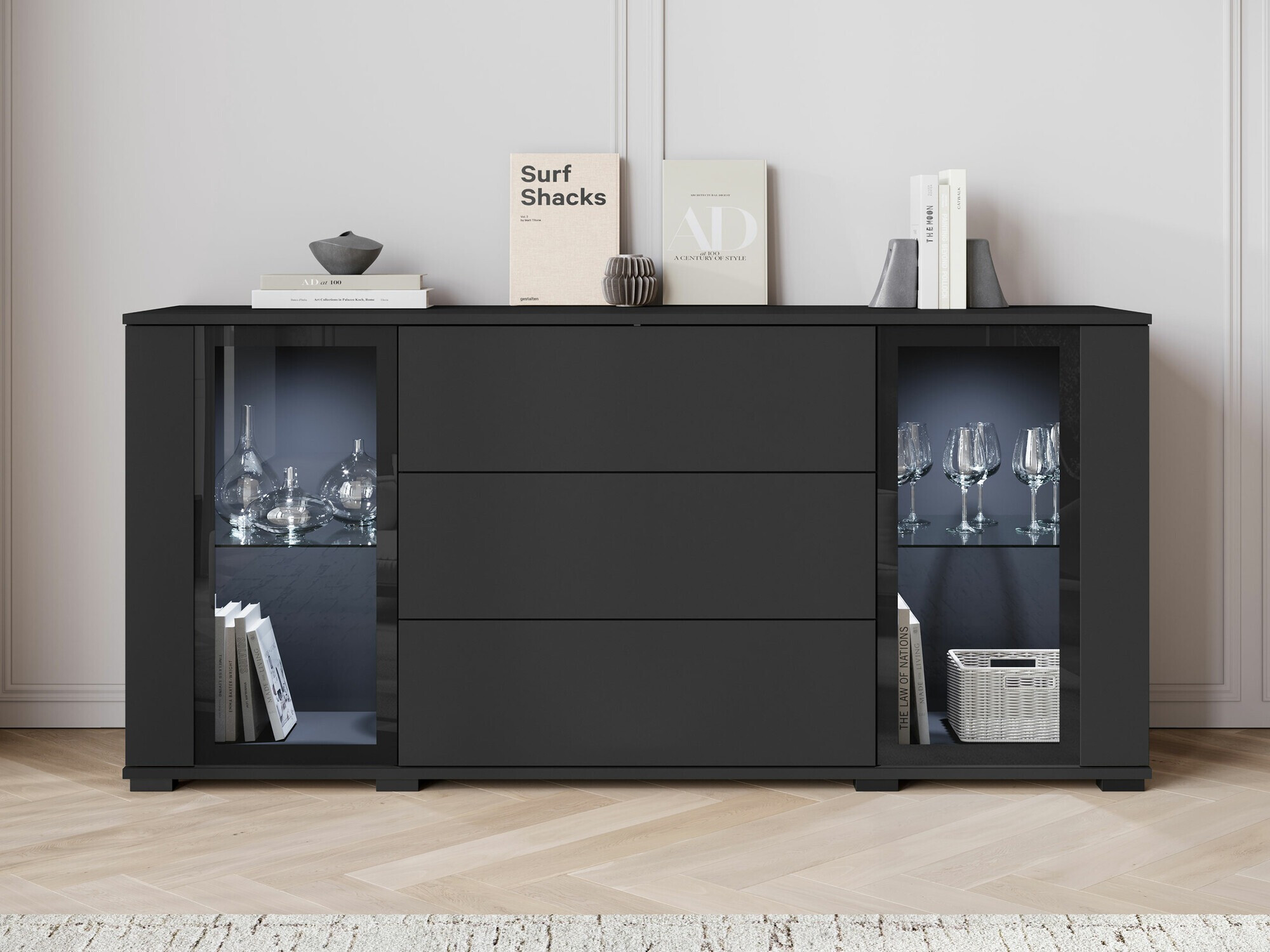 Komoda Torcame 101 (Črna)