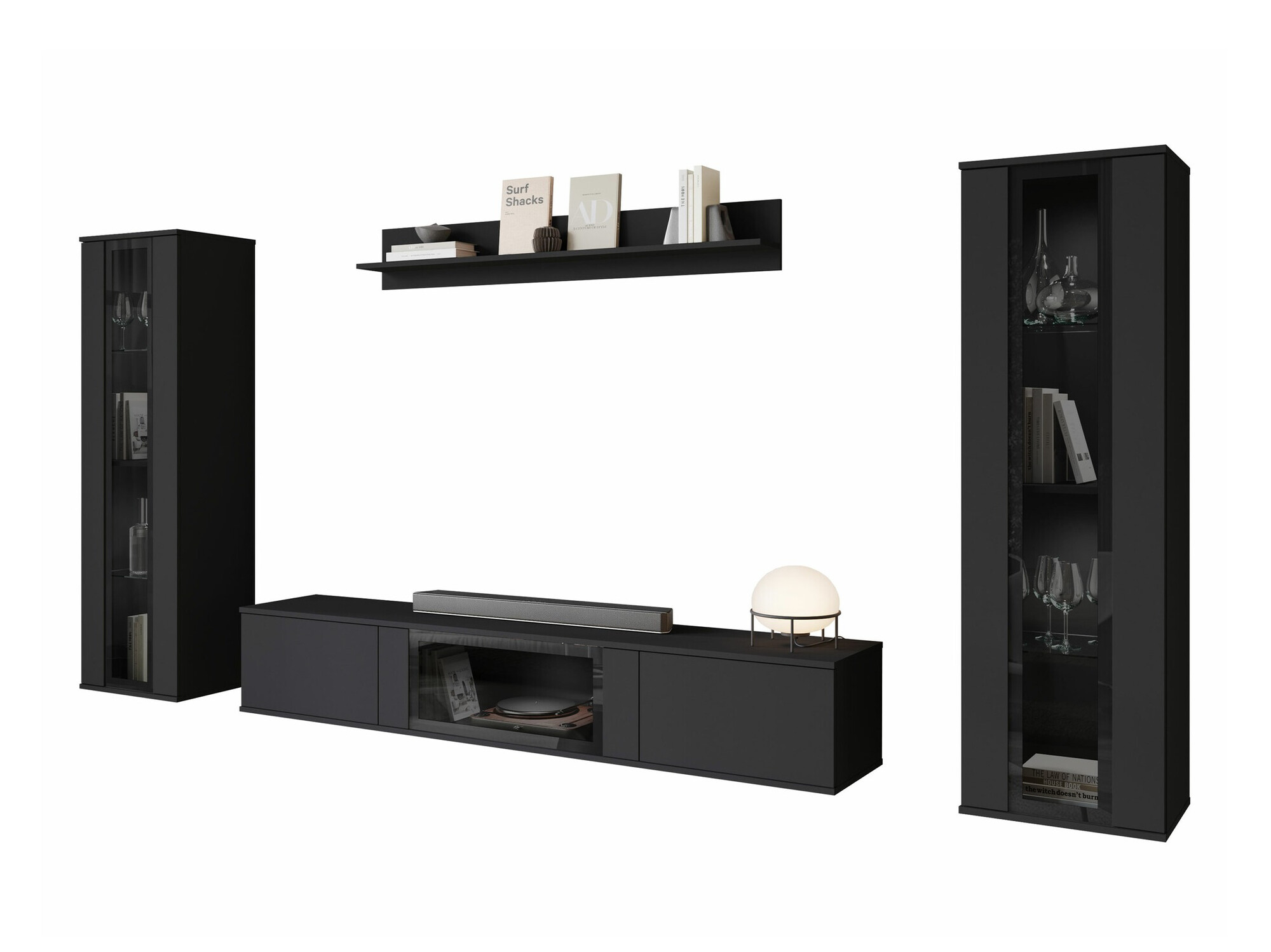 Komplet za dnevno sobo Torcame 103 (Črna)