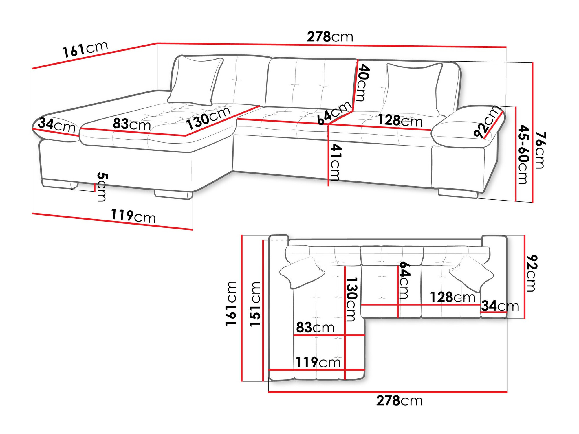 Kotna garnitura Comfivo 219 (Soft 017 + Lux 05 + Lux 06)