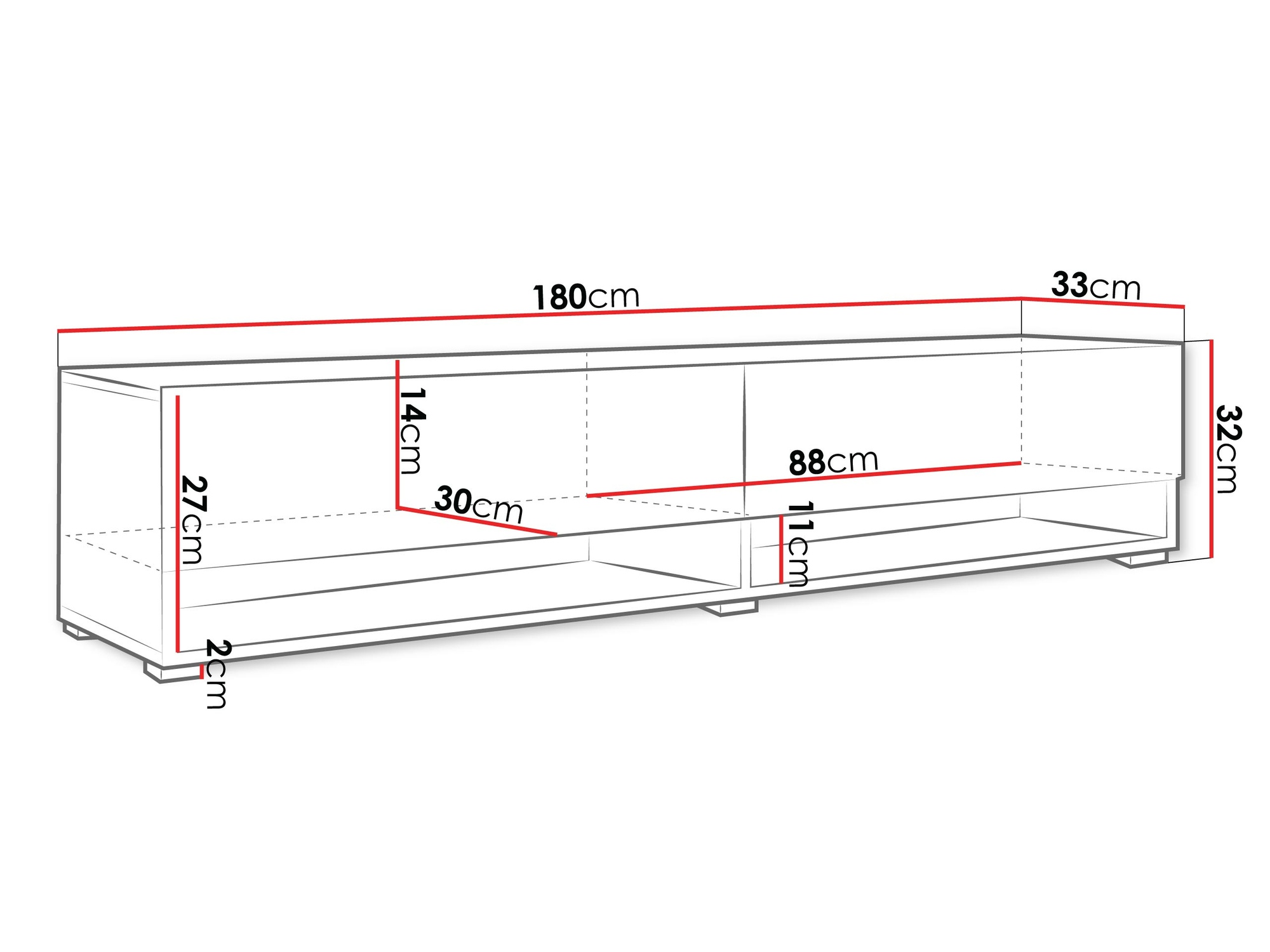 TV-omarica Sarasota 119 (Wotan hrast)