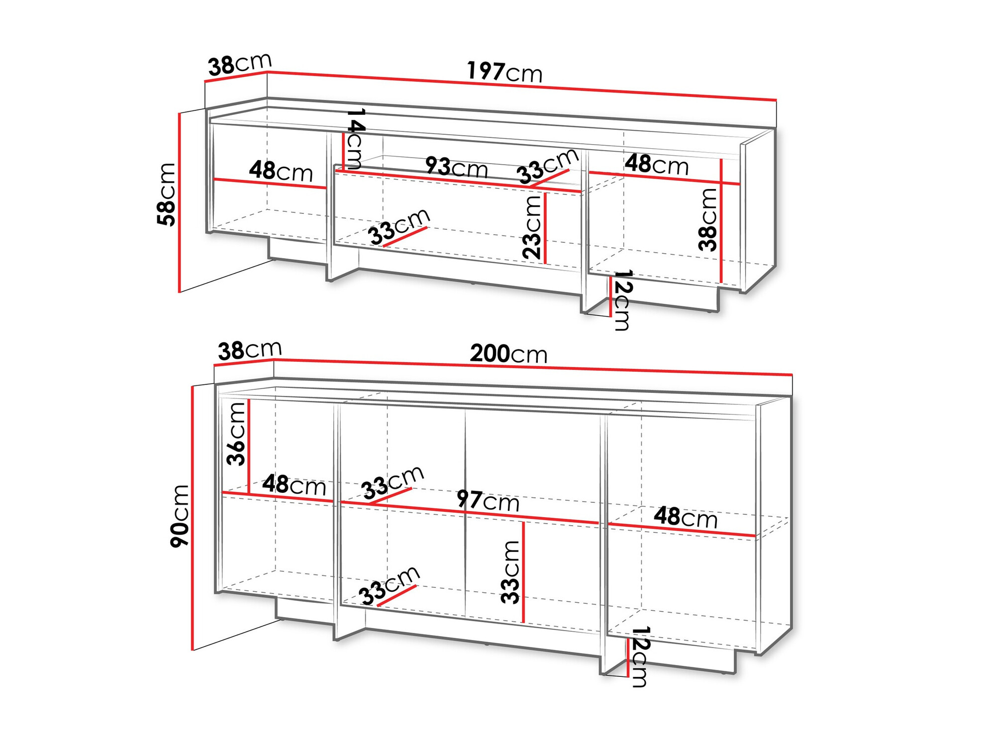 Dnevni prostor Parma 107 (Hrast)