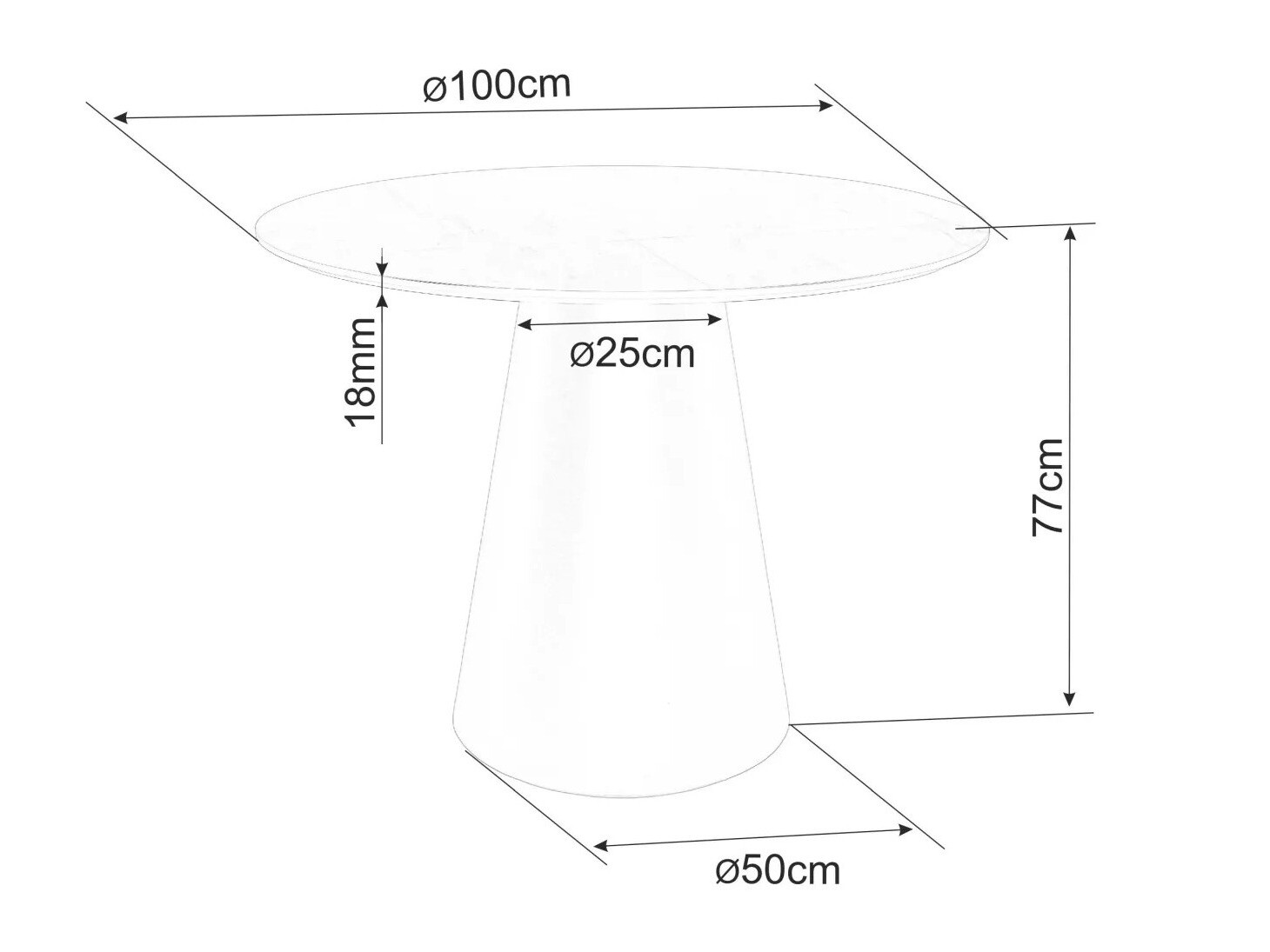 Miza Detroit 733 (Hrast + Kašmir)