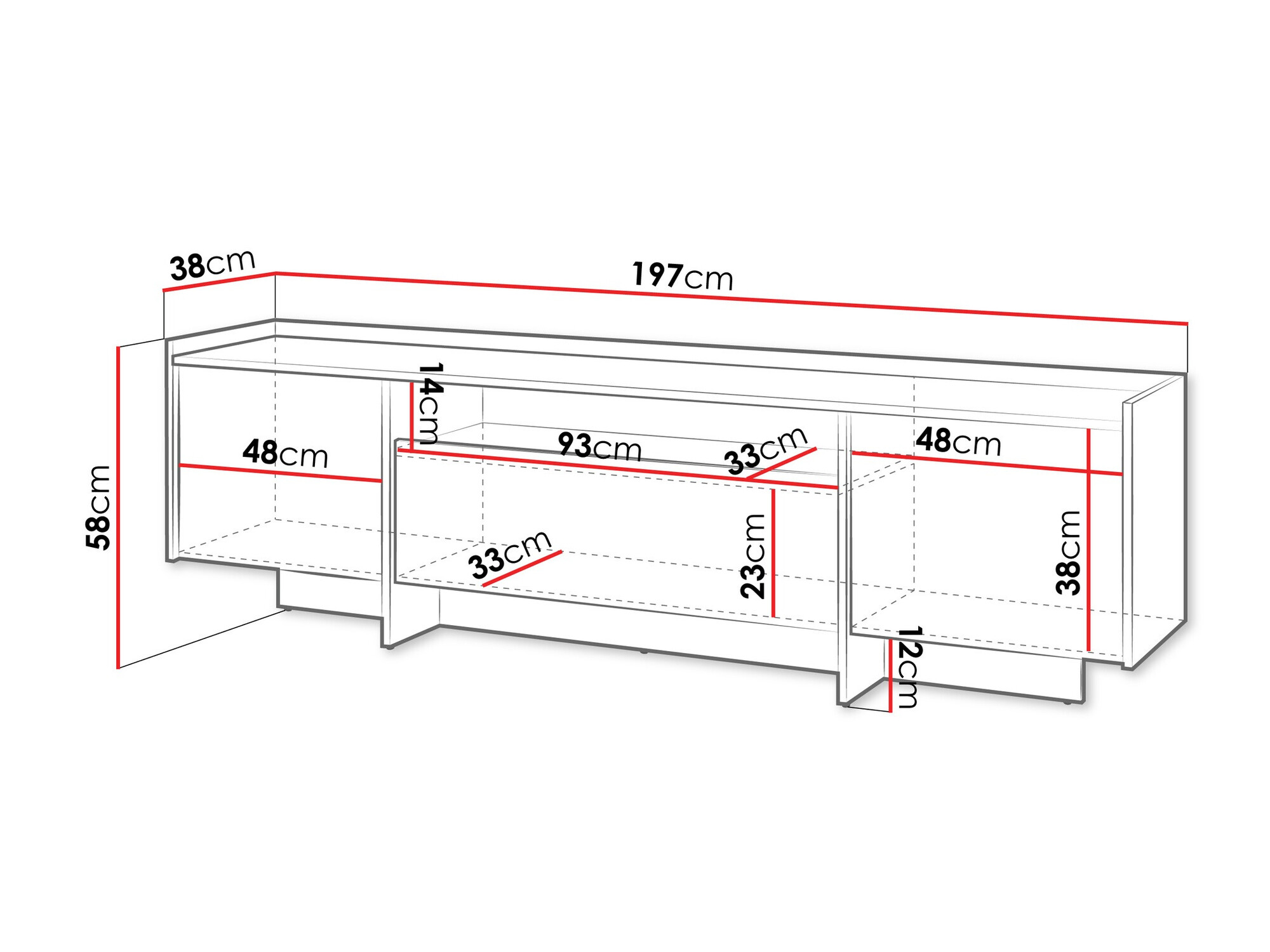 TV-omarica Filus (Temen hrast)