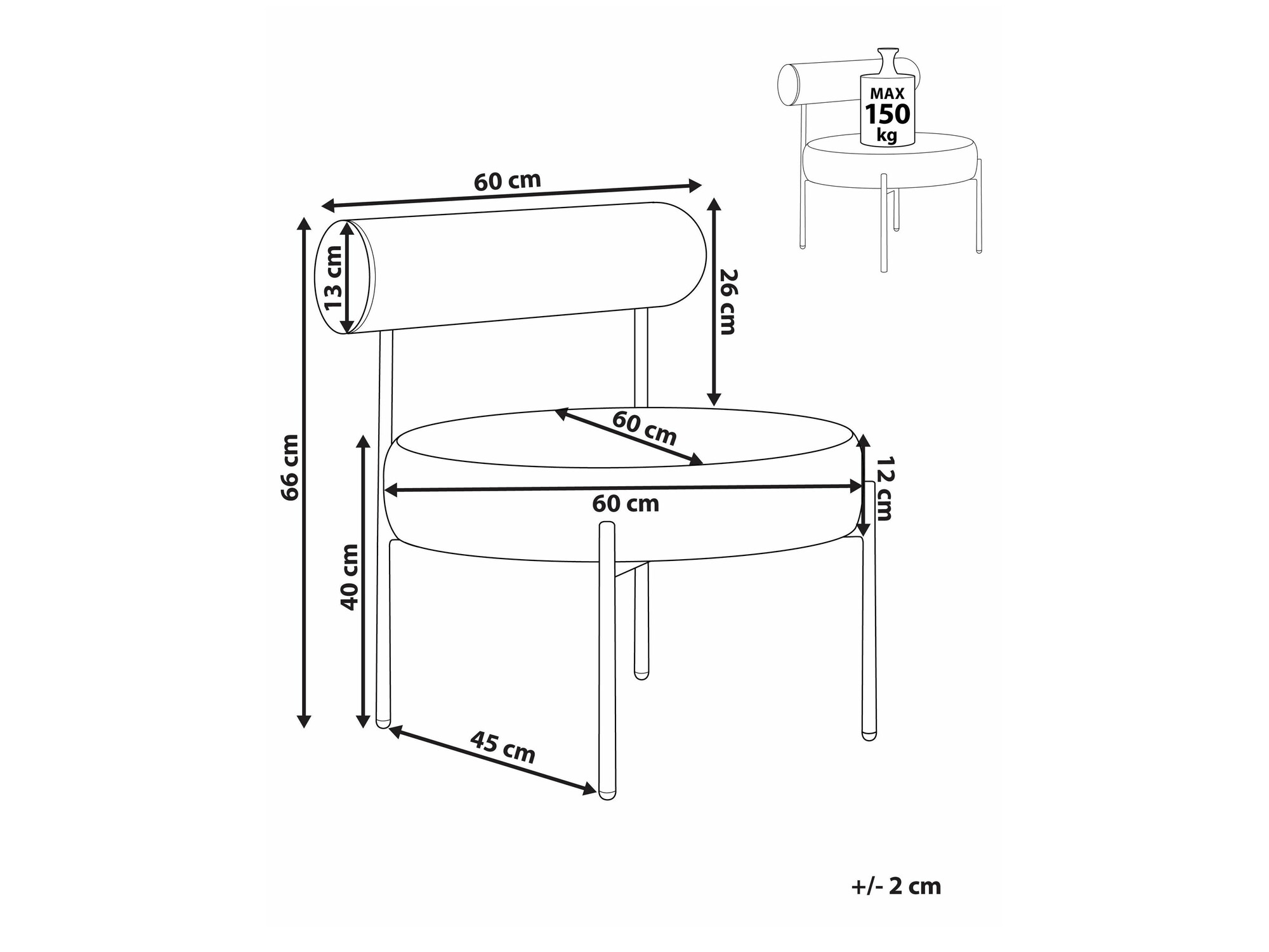 Fotelj Berwyn 1268 (Taupe)