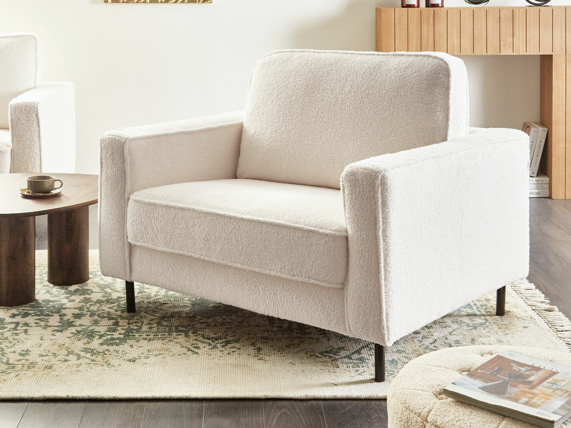 Fotelj Berwyn 766 (Ecru bela)