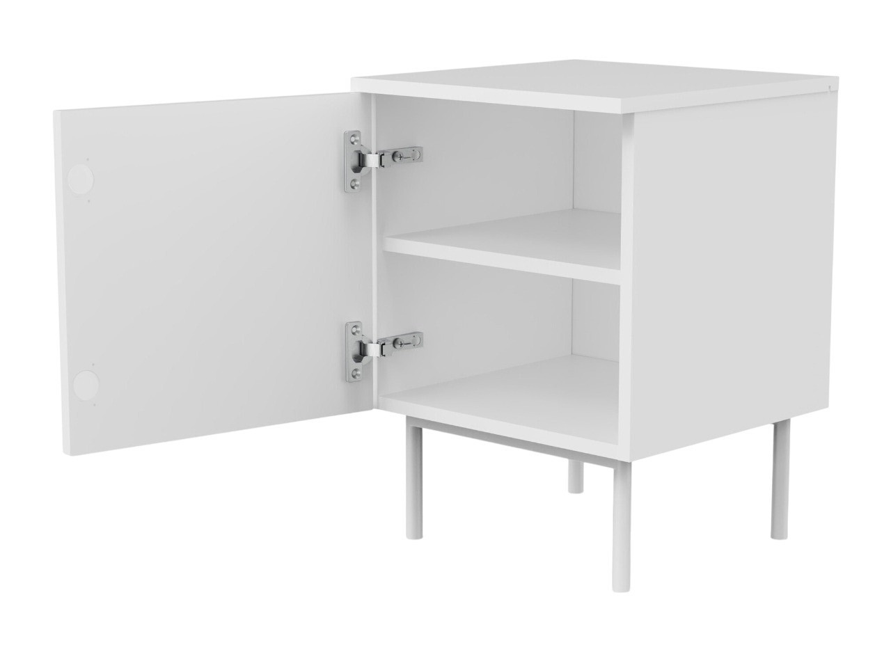 Nočna omarica Burleson 109 (Bela)