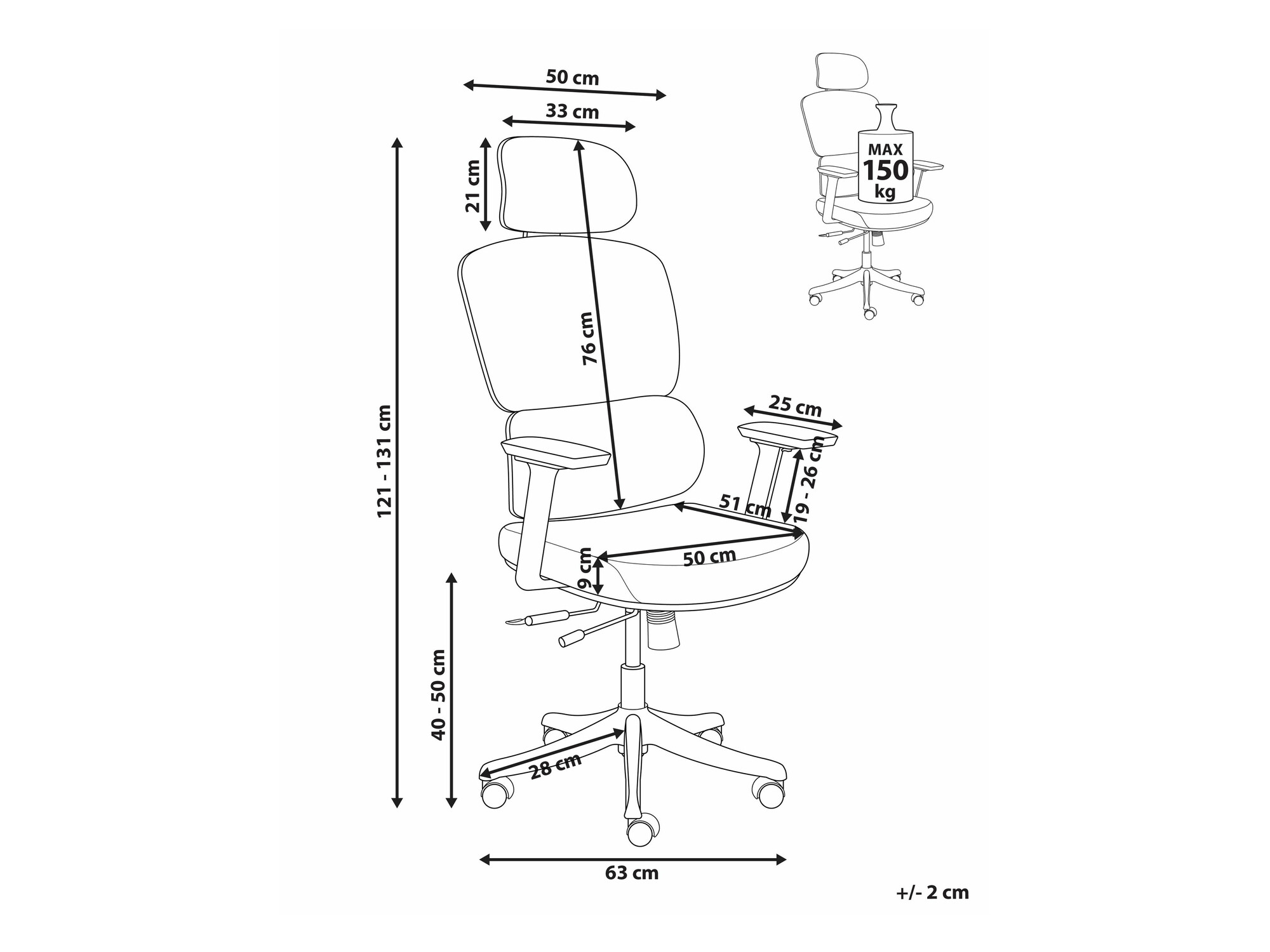 Pisarniški stol Berwyn 2694