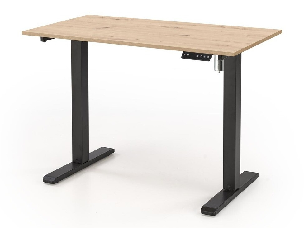 Dvižna pisalna miza Houston 1704 (Artisan hrast + Črna)