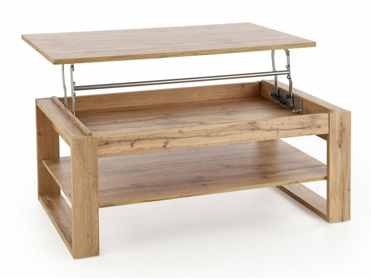 Raztegljiva klubska mizica Houston 1959 (Artisan hrast + Črna)