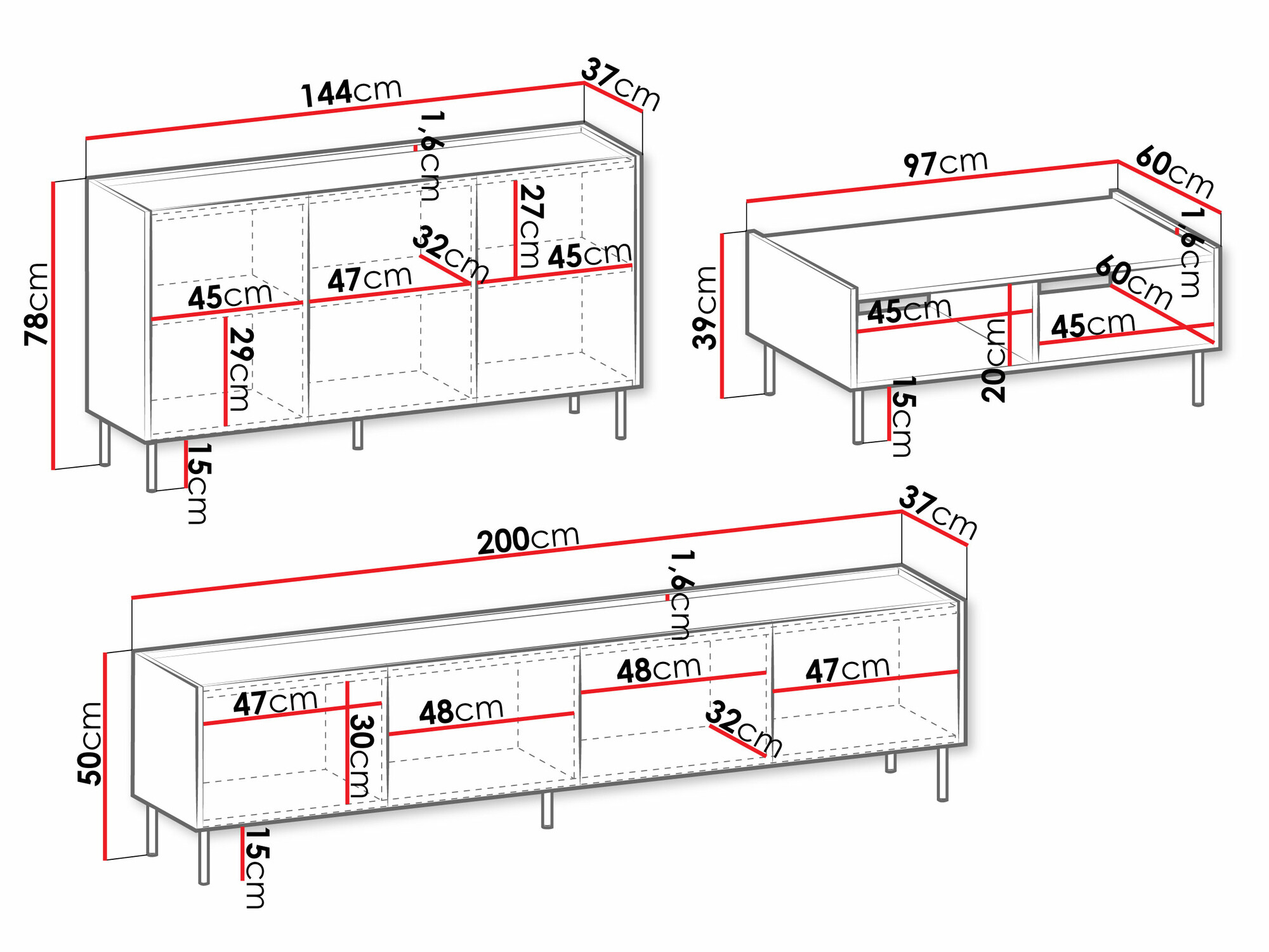 Komplet za dnevno sobo Comfivo Belviro I