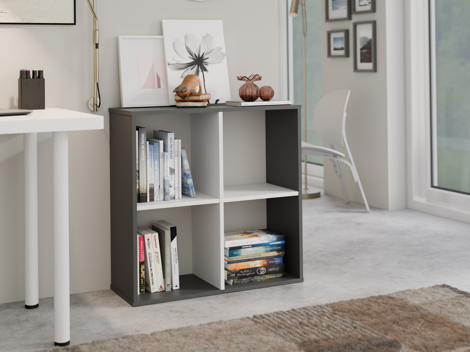 Regal Mandeville 285 (Bela + Antracit)