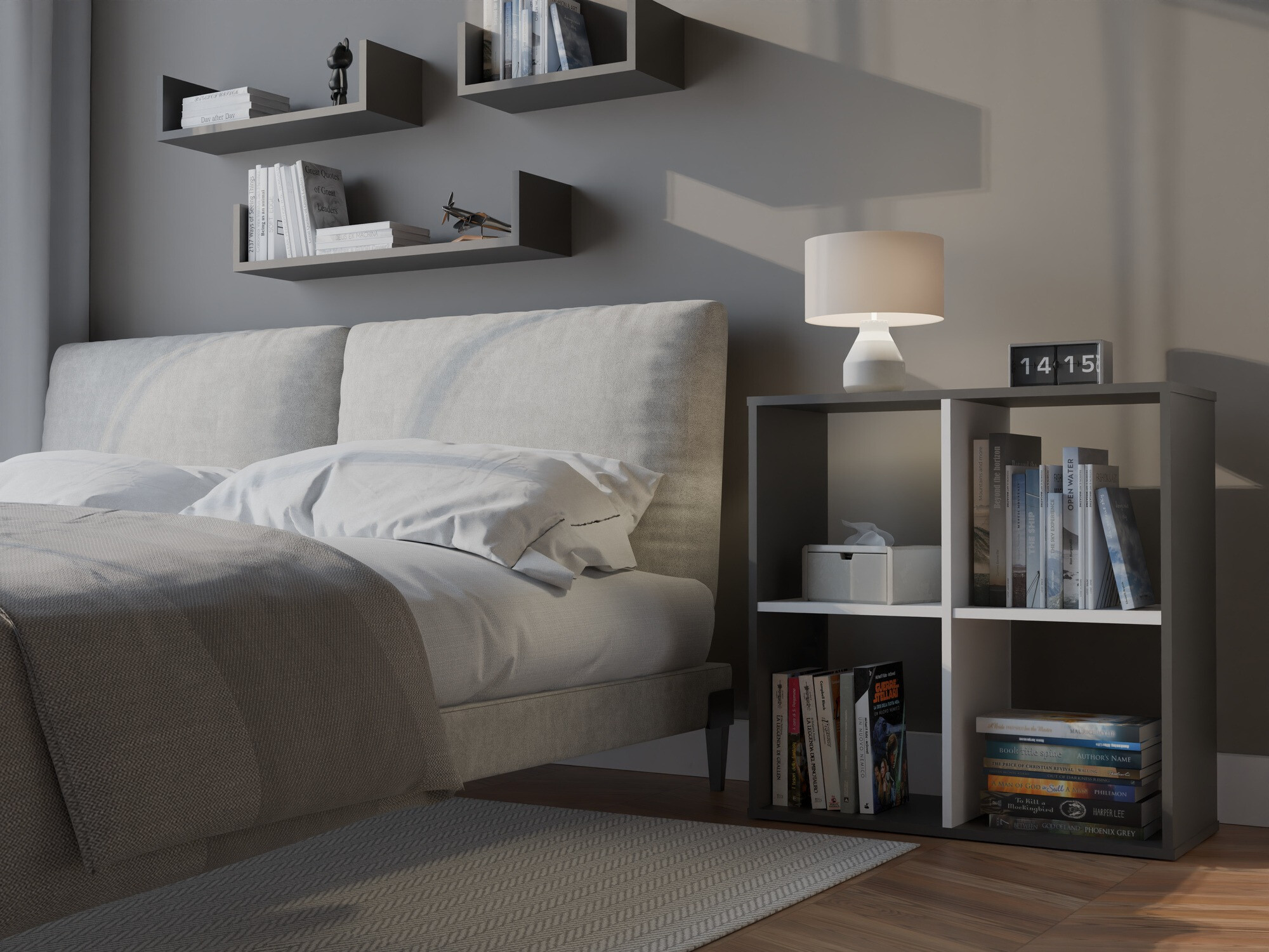 Regal Mandeville 285 (Bela + Antracit)