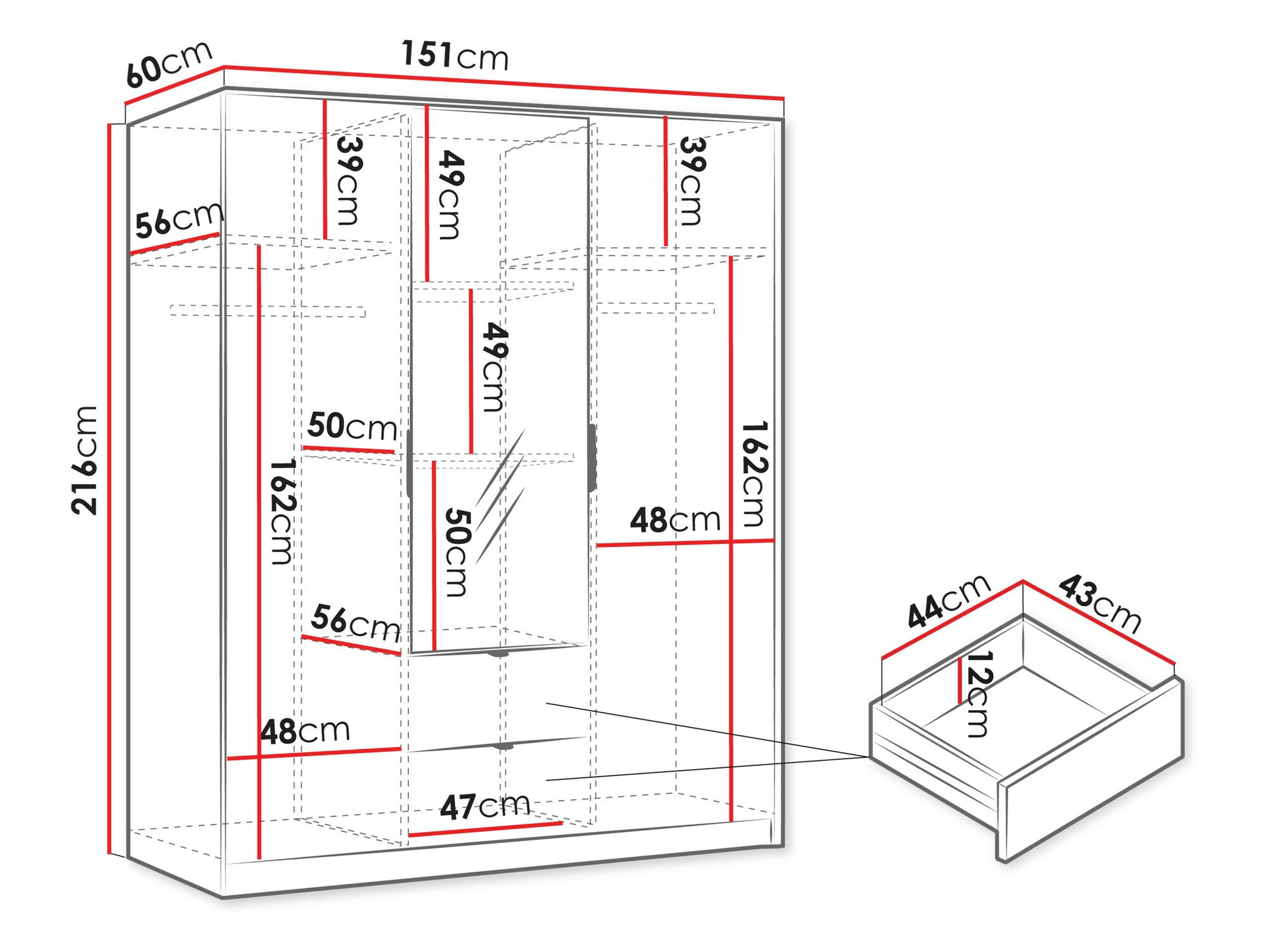 Garderobna omara Comfivo Papilio I