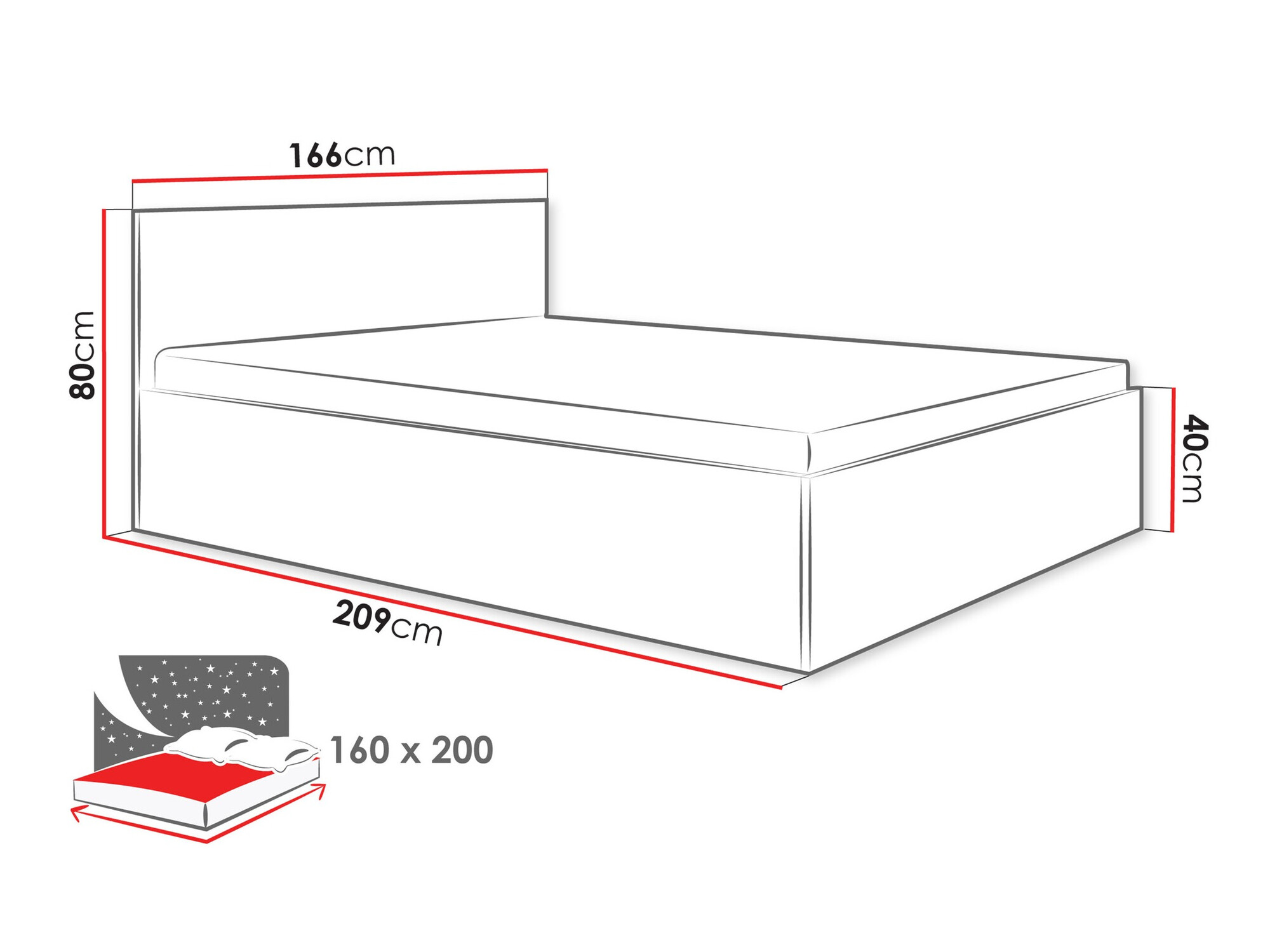 Postelja Comfivo Papilio